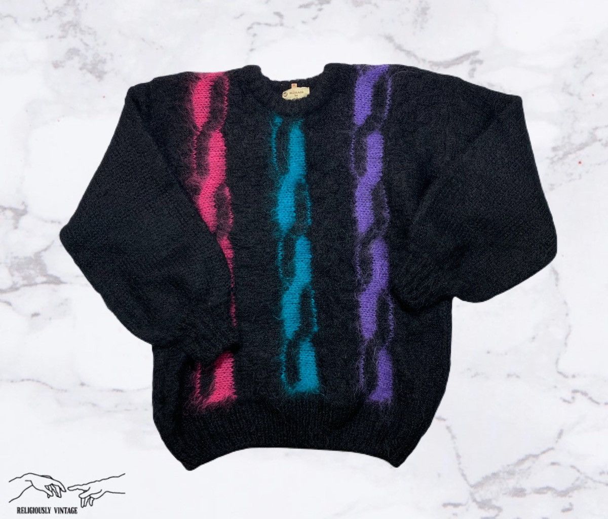 Vintage Vintage Funky Mohair Sweater Size US M / EU 48-50 / 2 - 1 Thumbnail