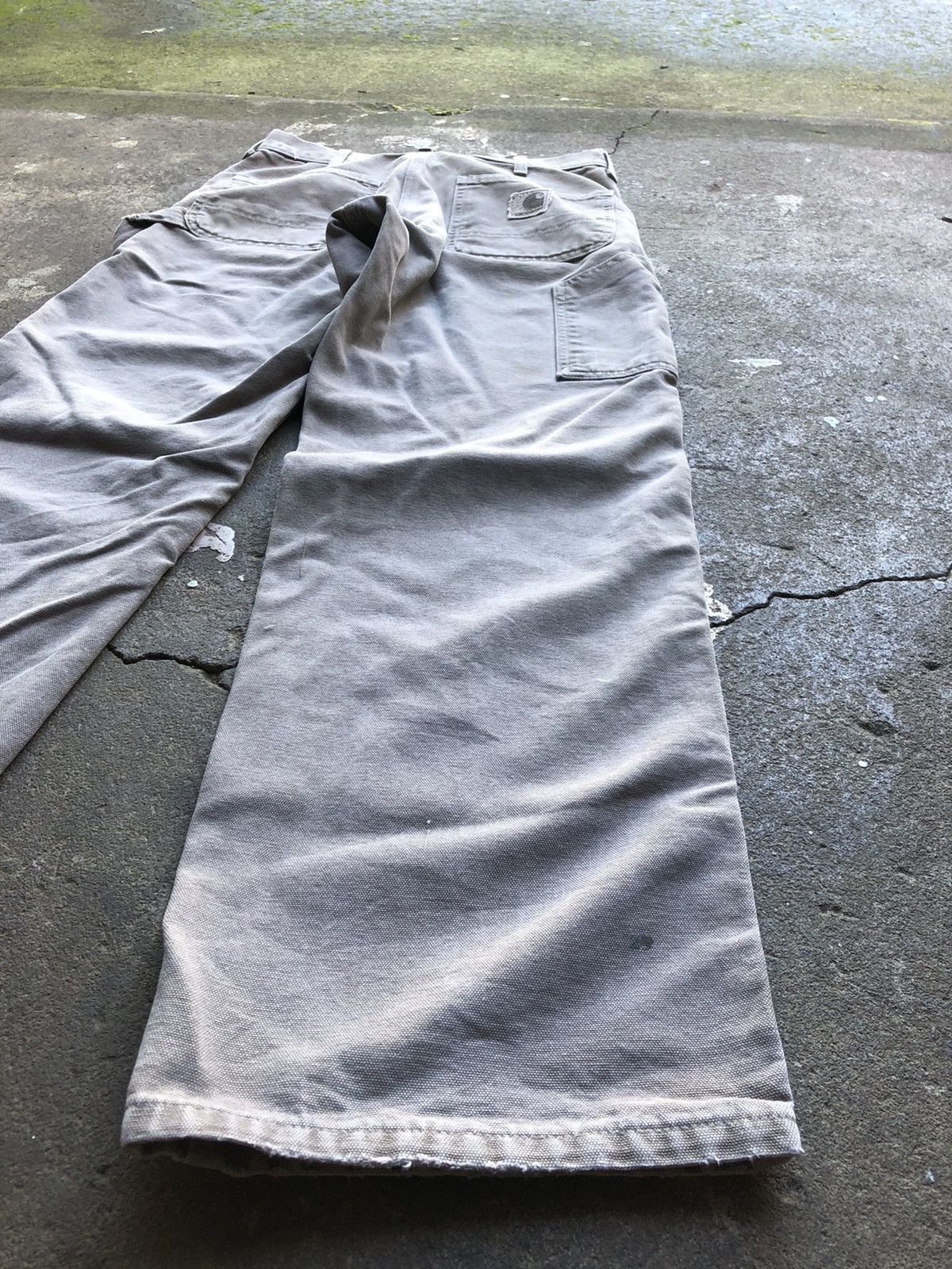 Carhartt Carhartt Work Pants Faded Distressed Size US 30 / EU 46 - 8 Thumbnail