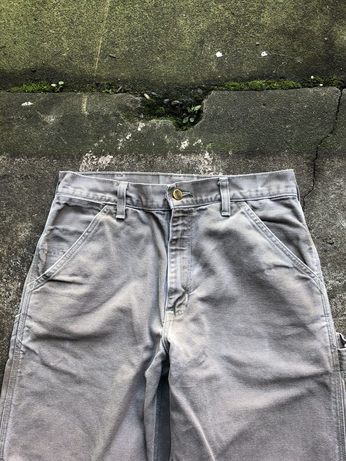 Carhartt Carhartt Work Pants Faded Distressed Size US 30 / EU 46 - 3 Thumbnail
