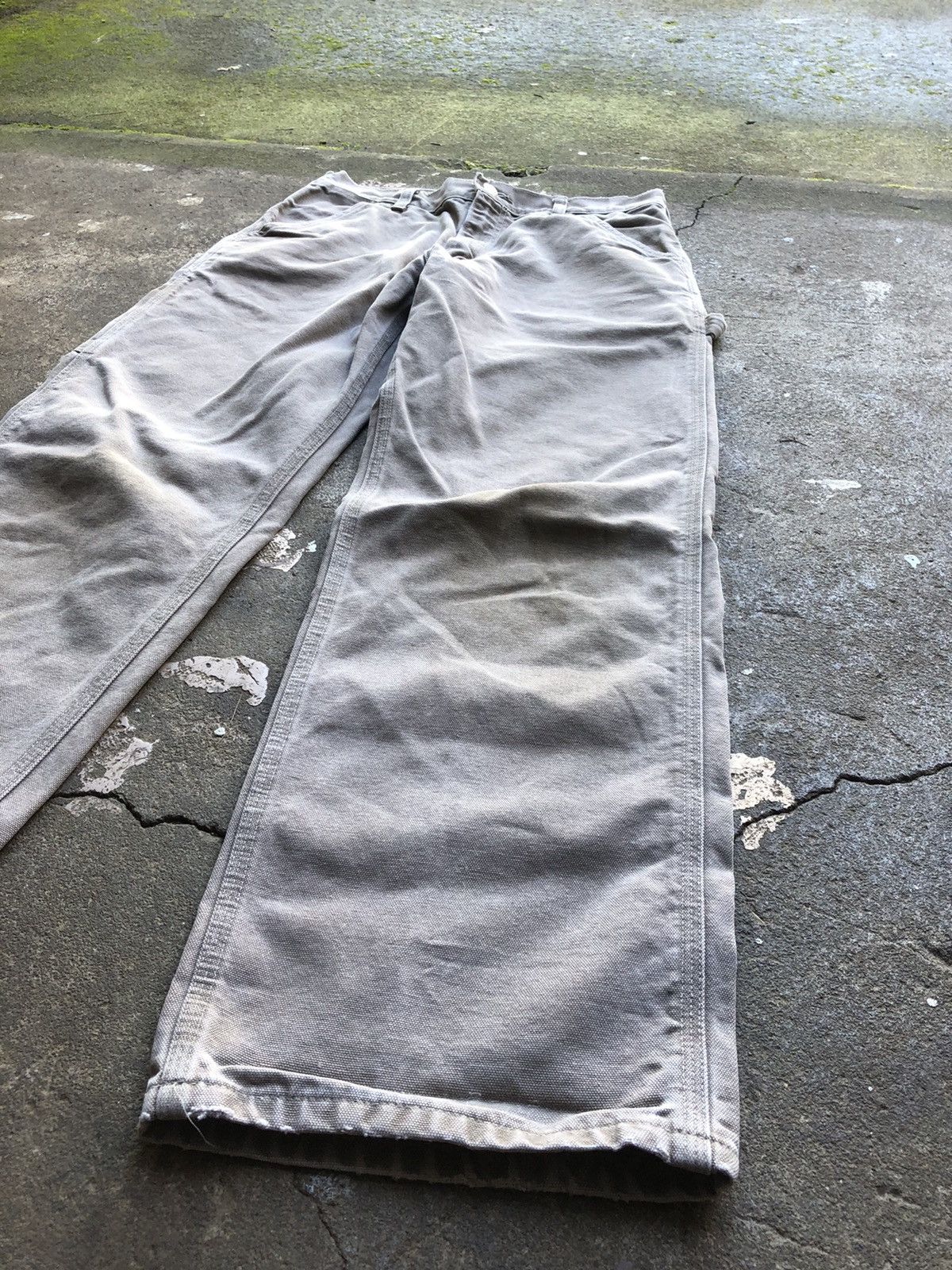 Carhartt Carhartt Work Pants Faded Distressed Size US 30 / EU 46 - 6 Thumbnail