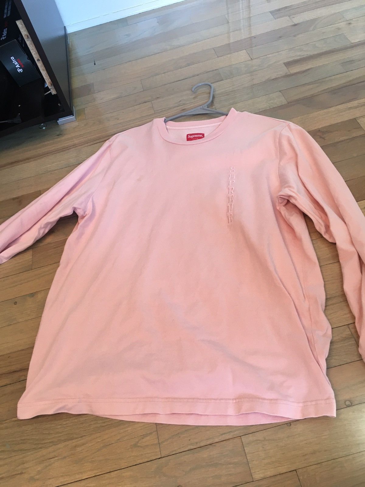 Supreme pink long sleeve hotsell