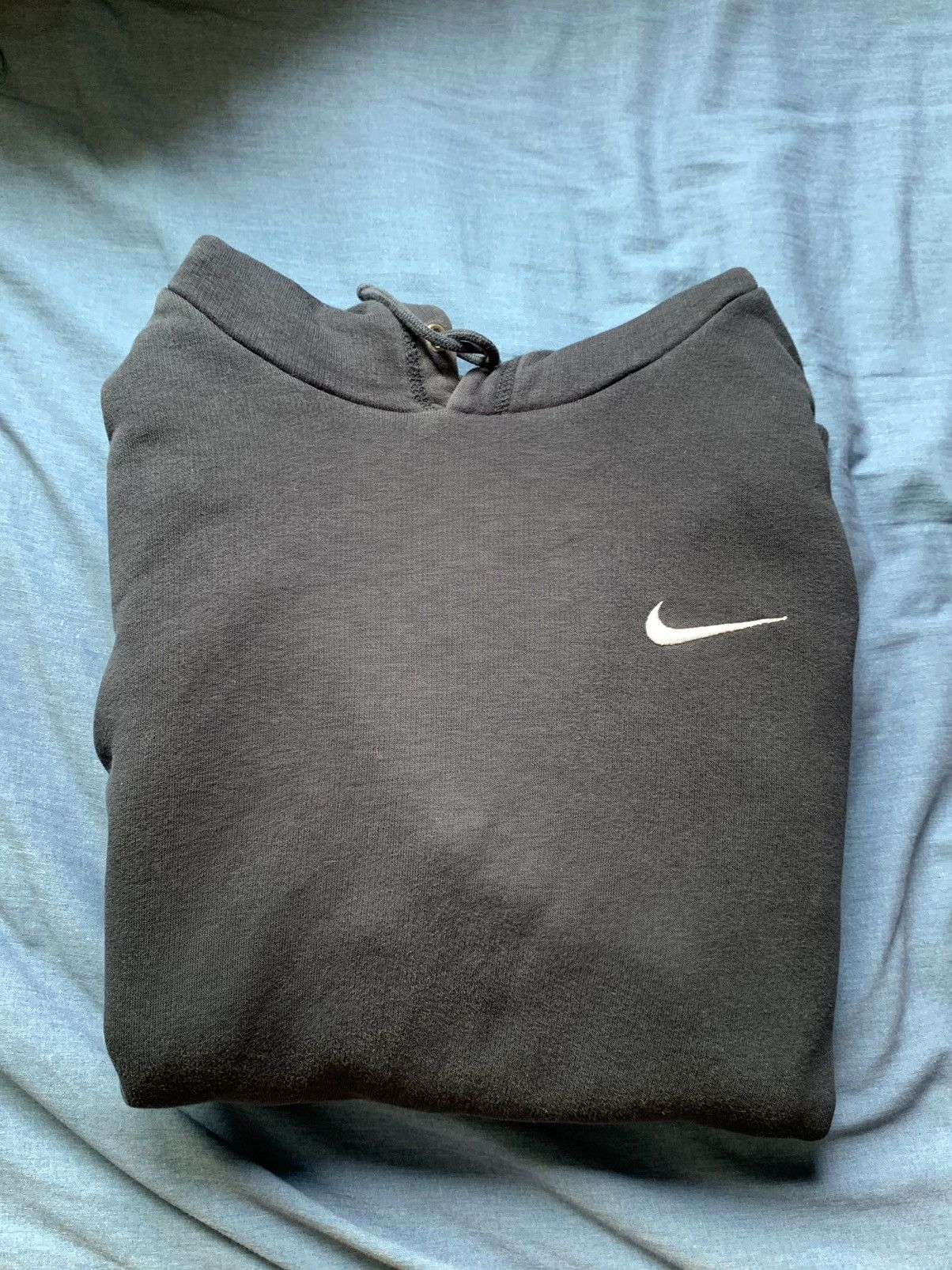 Nike Nike Single Swoosh Navy Blue Hoodie Size US S / EU 44-46 / 1 - 1 Thumbnail