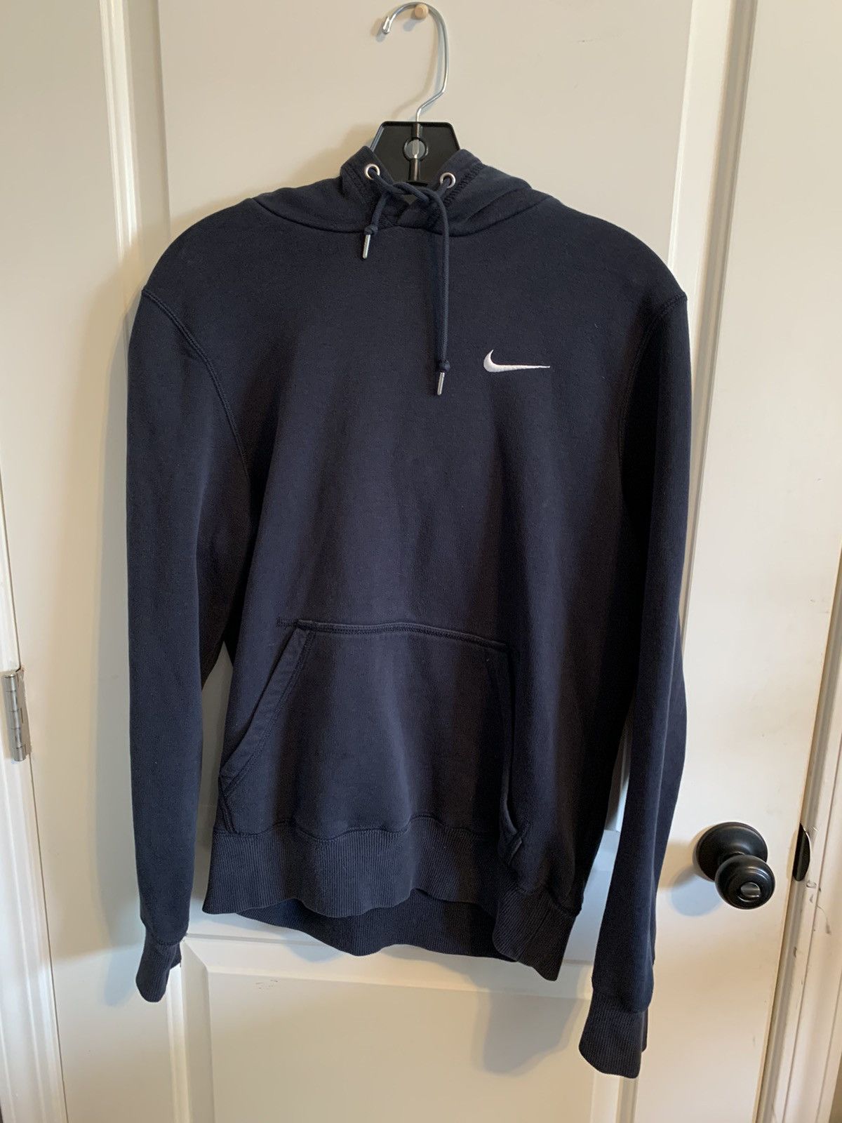 Nike Nike Single Swoosh Navy Blue Hoodie Size US S / EU 44-46 / 1 - 2 Thumbnail