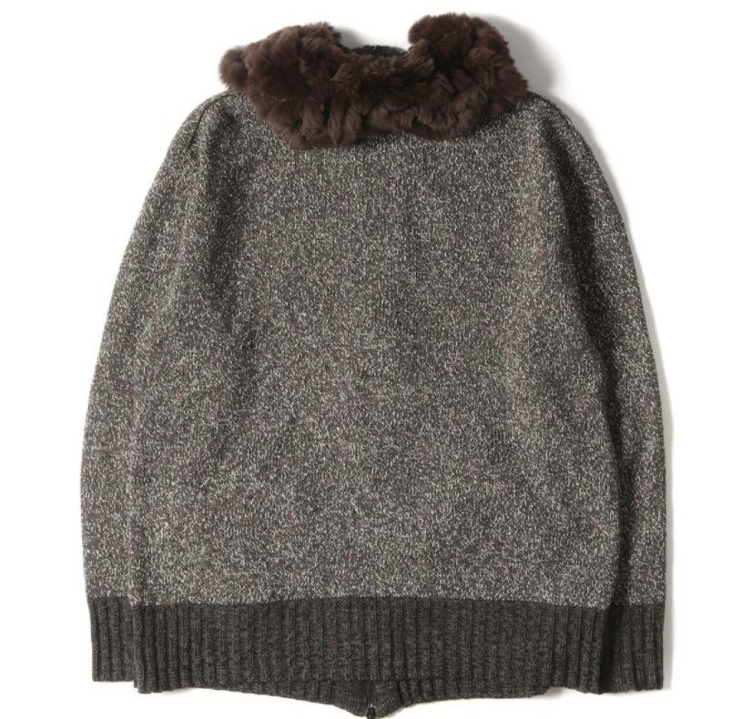 Yohji Yamamoto 90s Y's for Men Rabbit fur collar zip Size US L / EU 52-54 / 3 - 2 Thumbnail