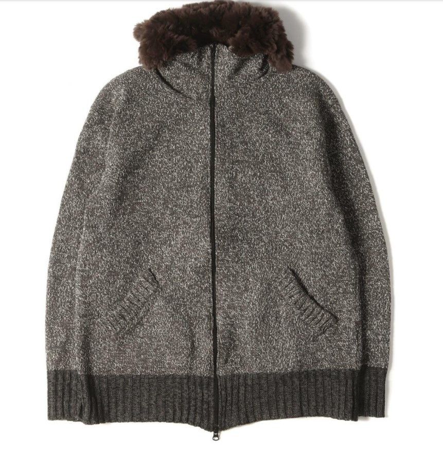 Yohji Yamamoto 90s Y's for Men Rabbit fur collar zip Size US L / EU 52-54 / 3 - 1 Thumbnail