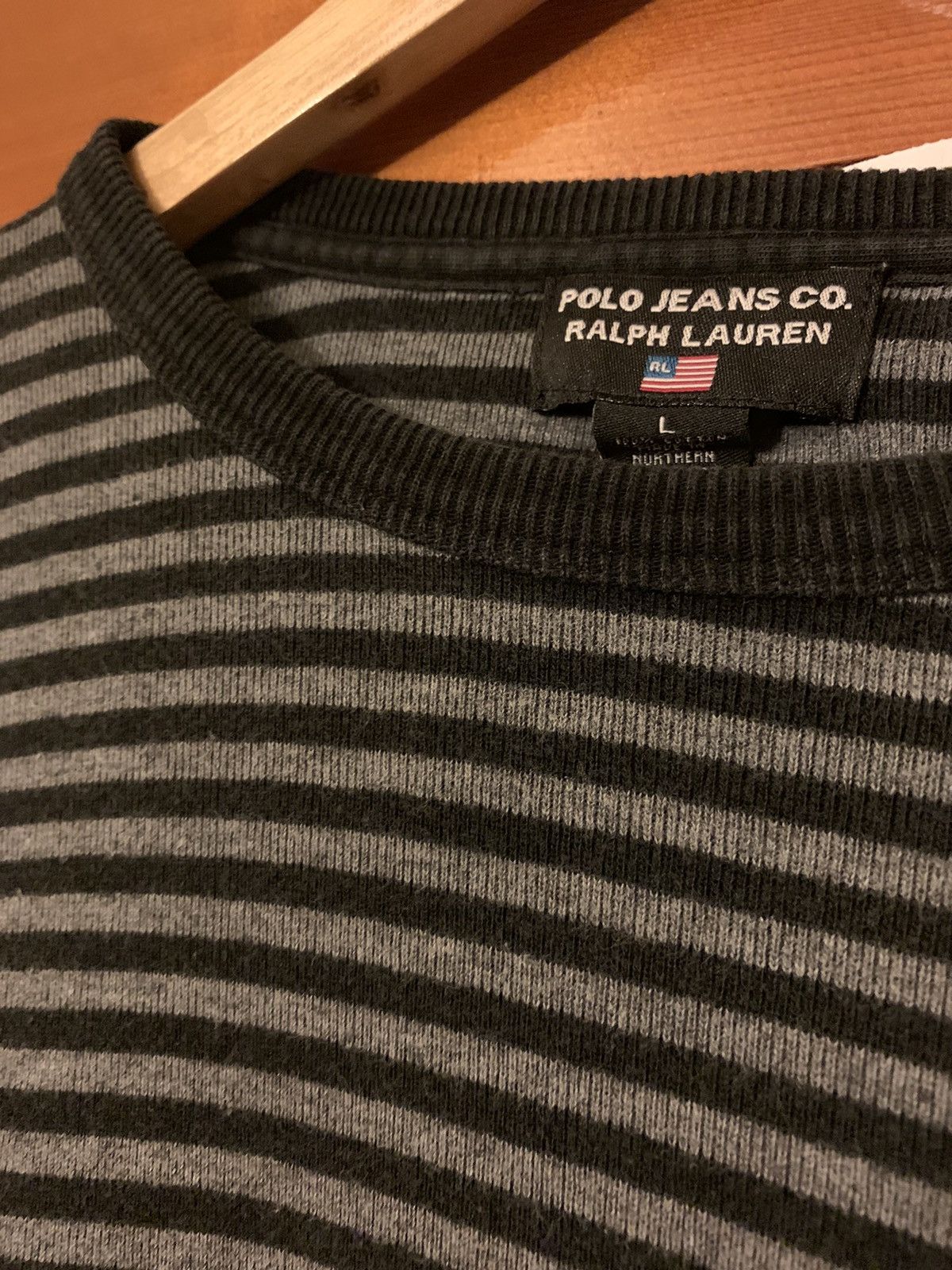 Polo Ralph Lauren × Ralph Lauren × Vintage *RARE* Vintage Polo Jeans Co Ralph Lauren Striped Shirt - L Size US L / EU 52-54 / 3 - 4 Thumbnail
