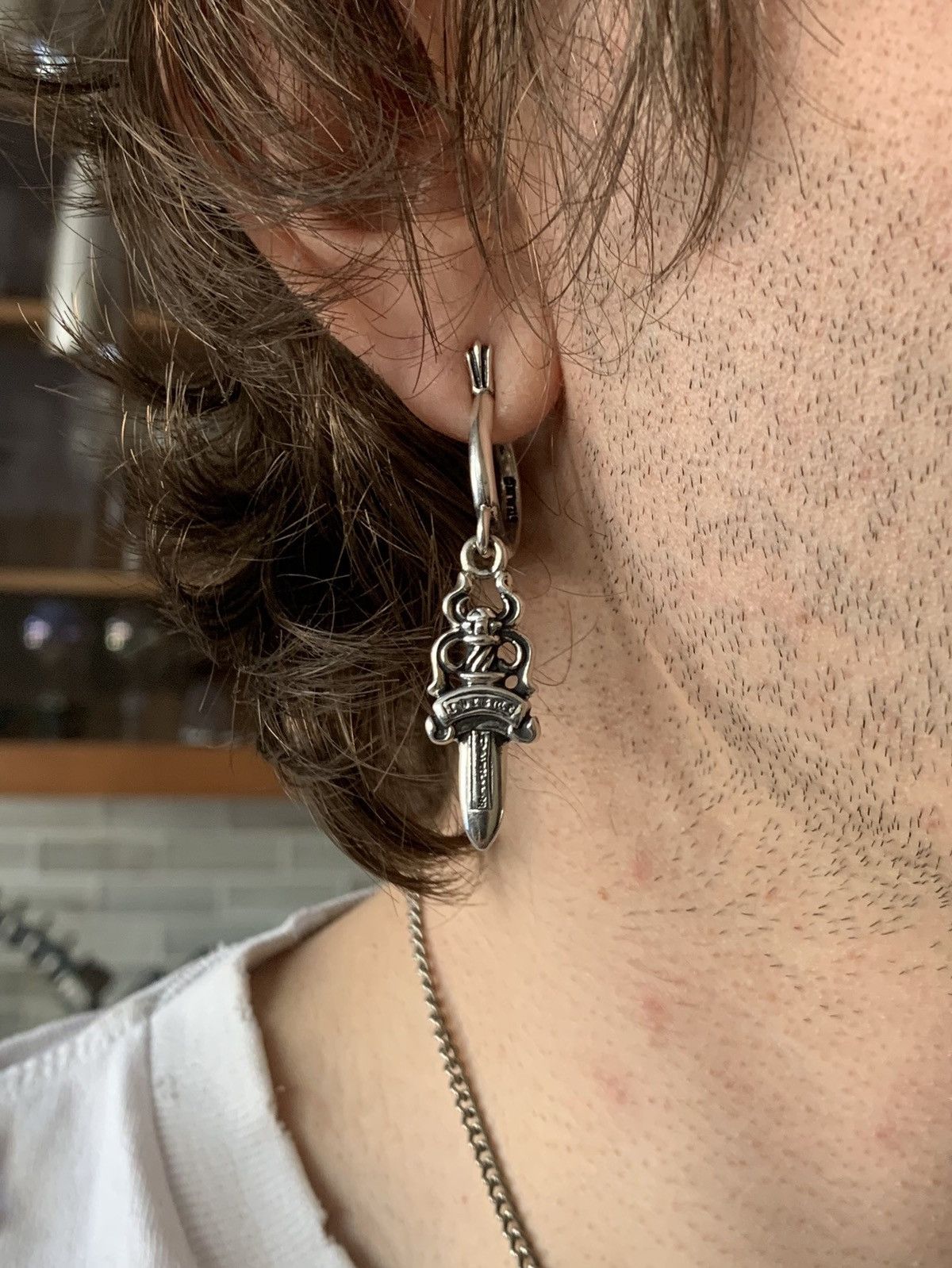 Authentic [Chrome Hearts] Tiny CH Cross / CH Dagger #5