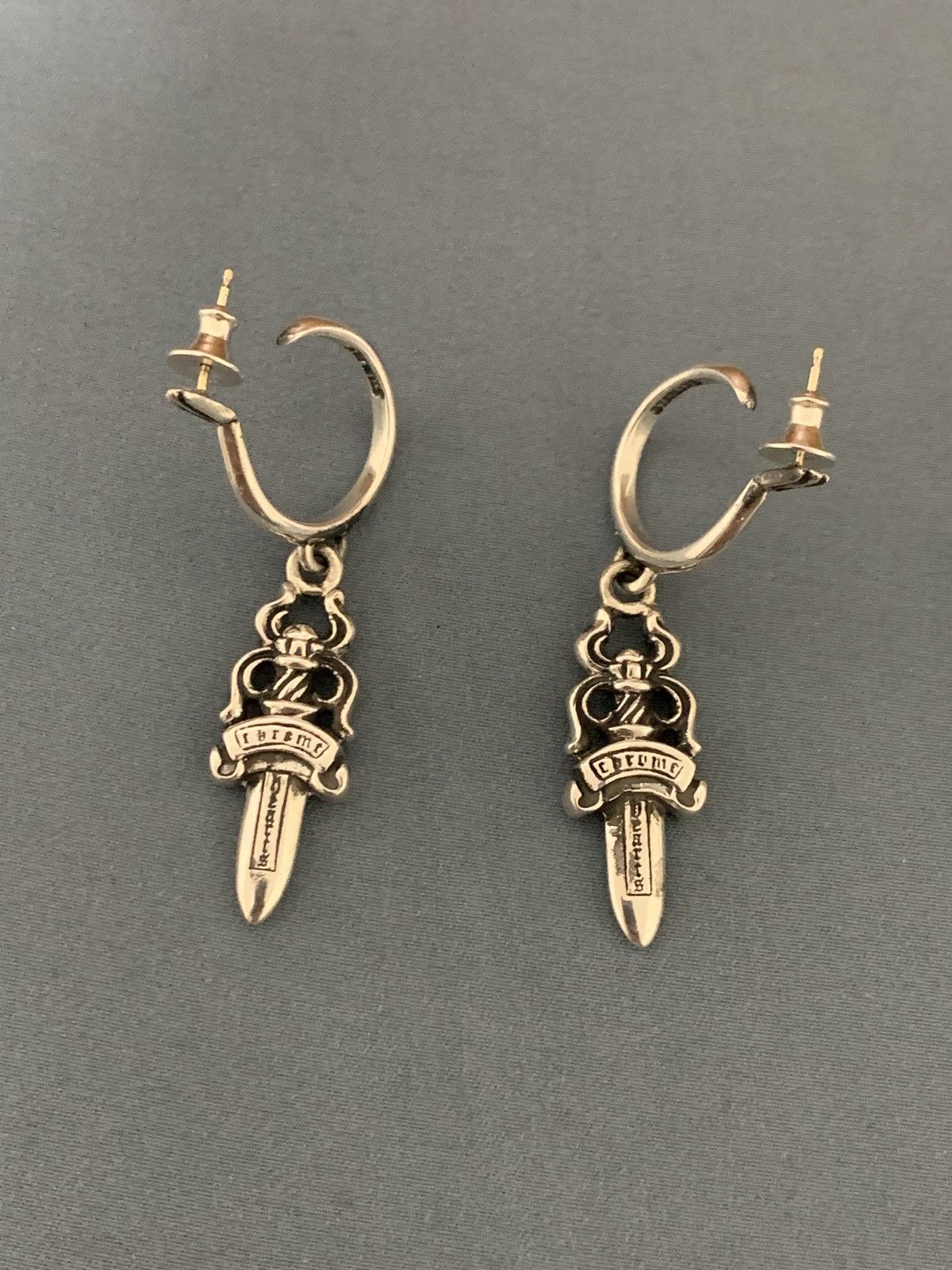 Chrome Hearts Dagger Drop Earrings | Grailed
