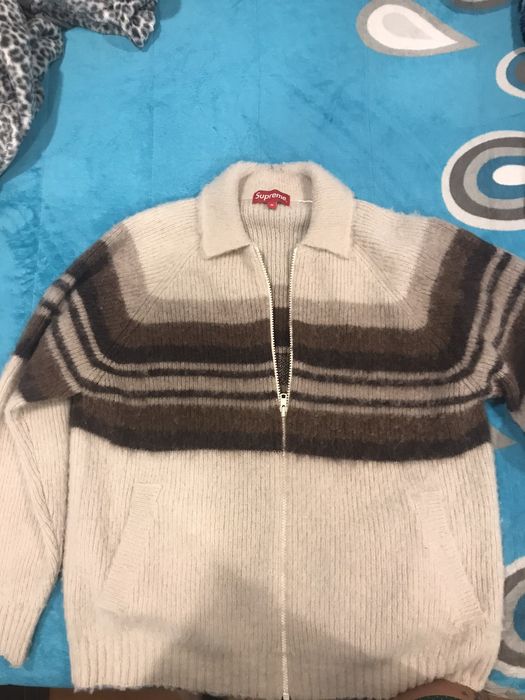 Supreme Supreme Brushed Wool zip up sweater | Grailed