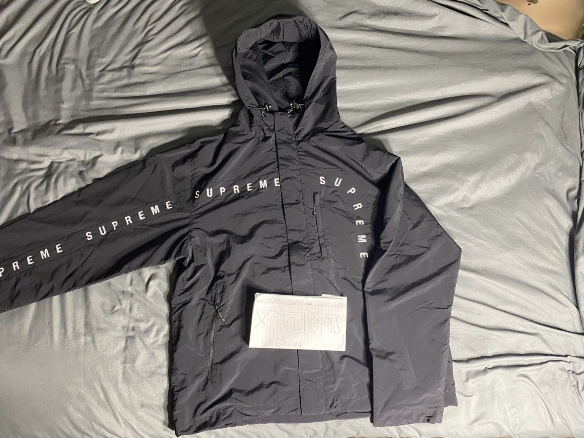 Supreme Supreme Curve Logos Ripstop Jacket | Grailed