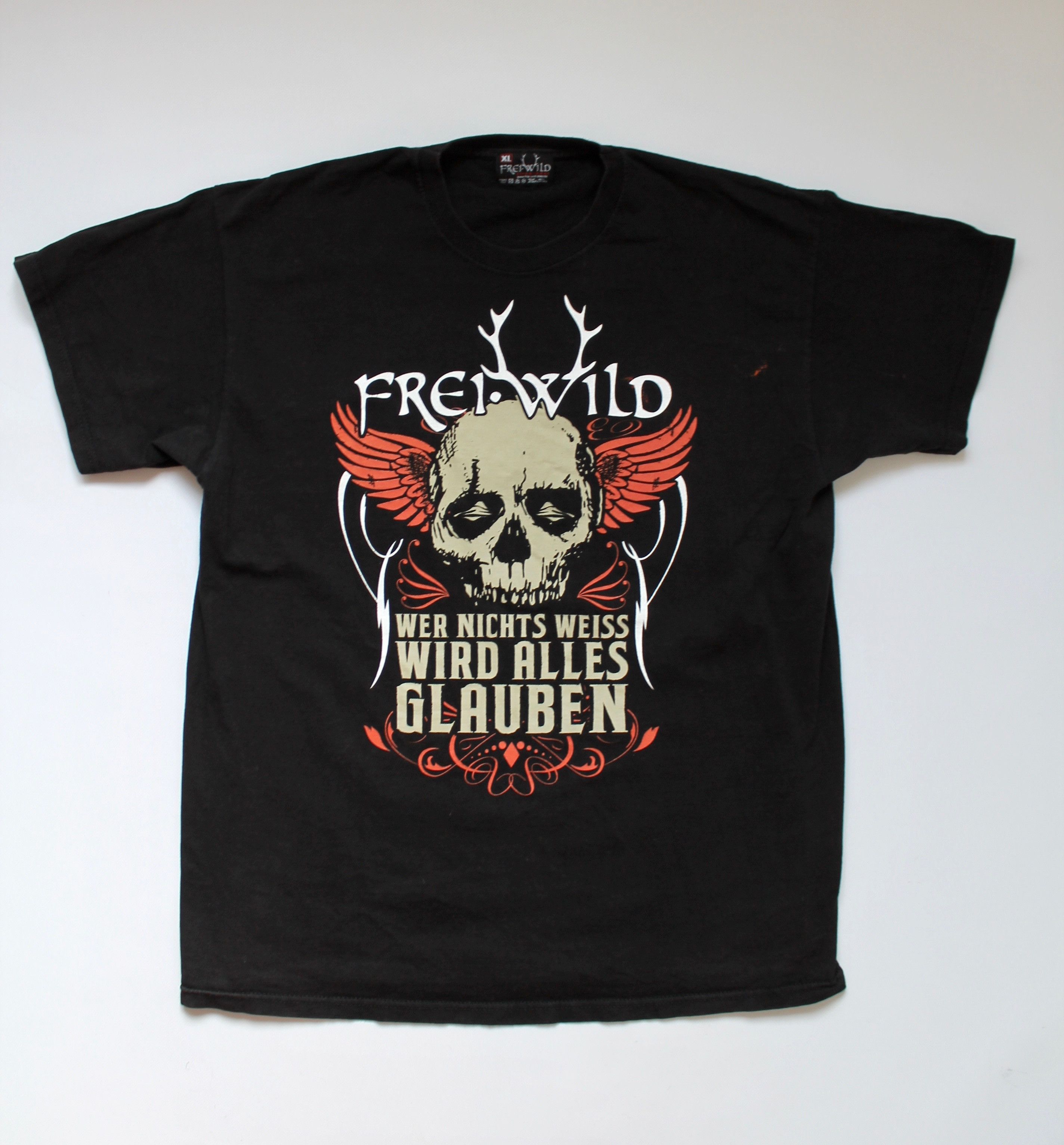 Band Tees Frei WILD Band tee Skull T shirt Black Size US XL / EU 56 / 4 - 1 Thumbnail