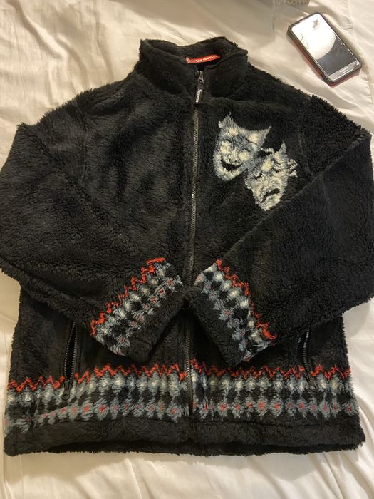 Supreme Drama Mask Fleece Jacket Grailed