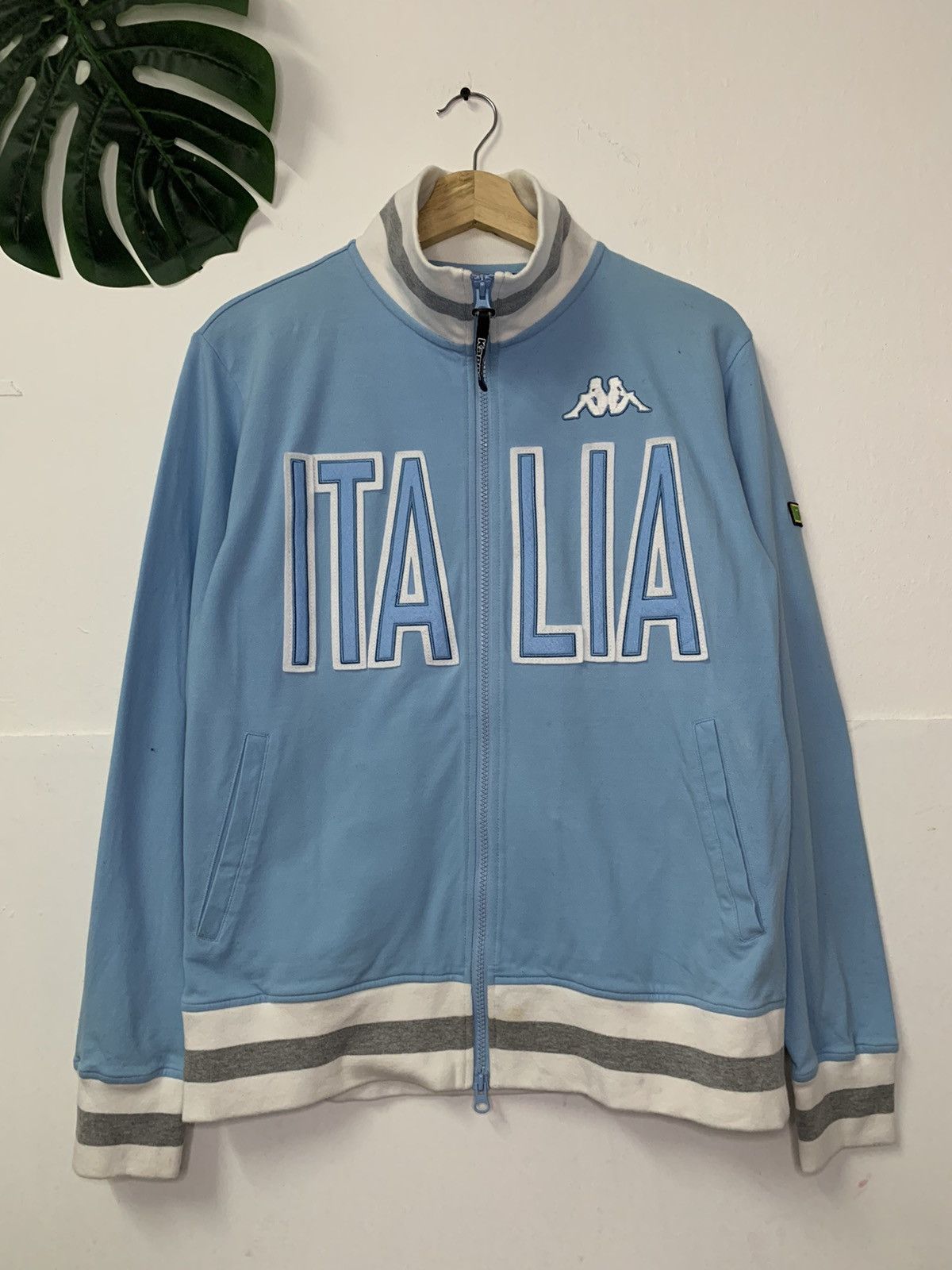 Kappa × Vintage Vintage Kappa Italia Sportswear Blue Sweater L Size US L / EU 52-54 / 3 - 1 Thumbnail