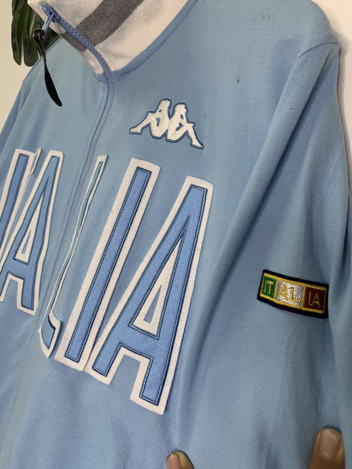Kappa × Vintage Vintage Kappa Italia Sportswear Blue Sweater L Size US L / EU 52-54 / 3 - 4 Thumbnail