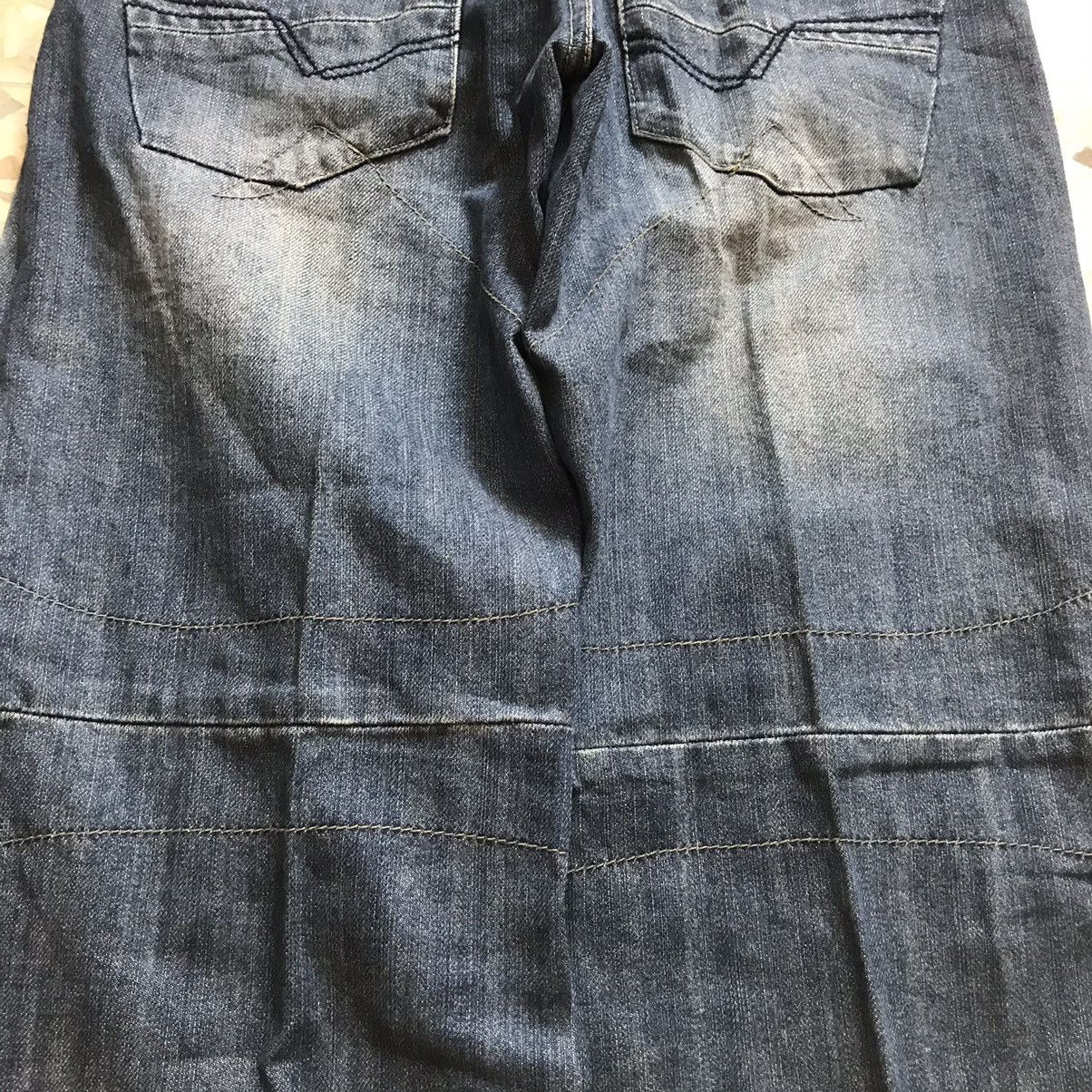 Designer × Japanese Brand × Vintage Japanese brand patchwork fishbone hickory style jeans Size US 29 - 8 Thumbnail