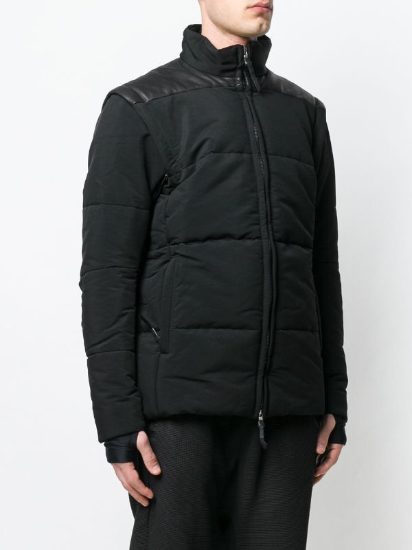 11 By Boris Bidjan Saberi J13 Leather Panel Insulated Jacket 11 By Boris Bidjan Saberi J13 Leather Panel Insulated Jacket