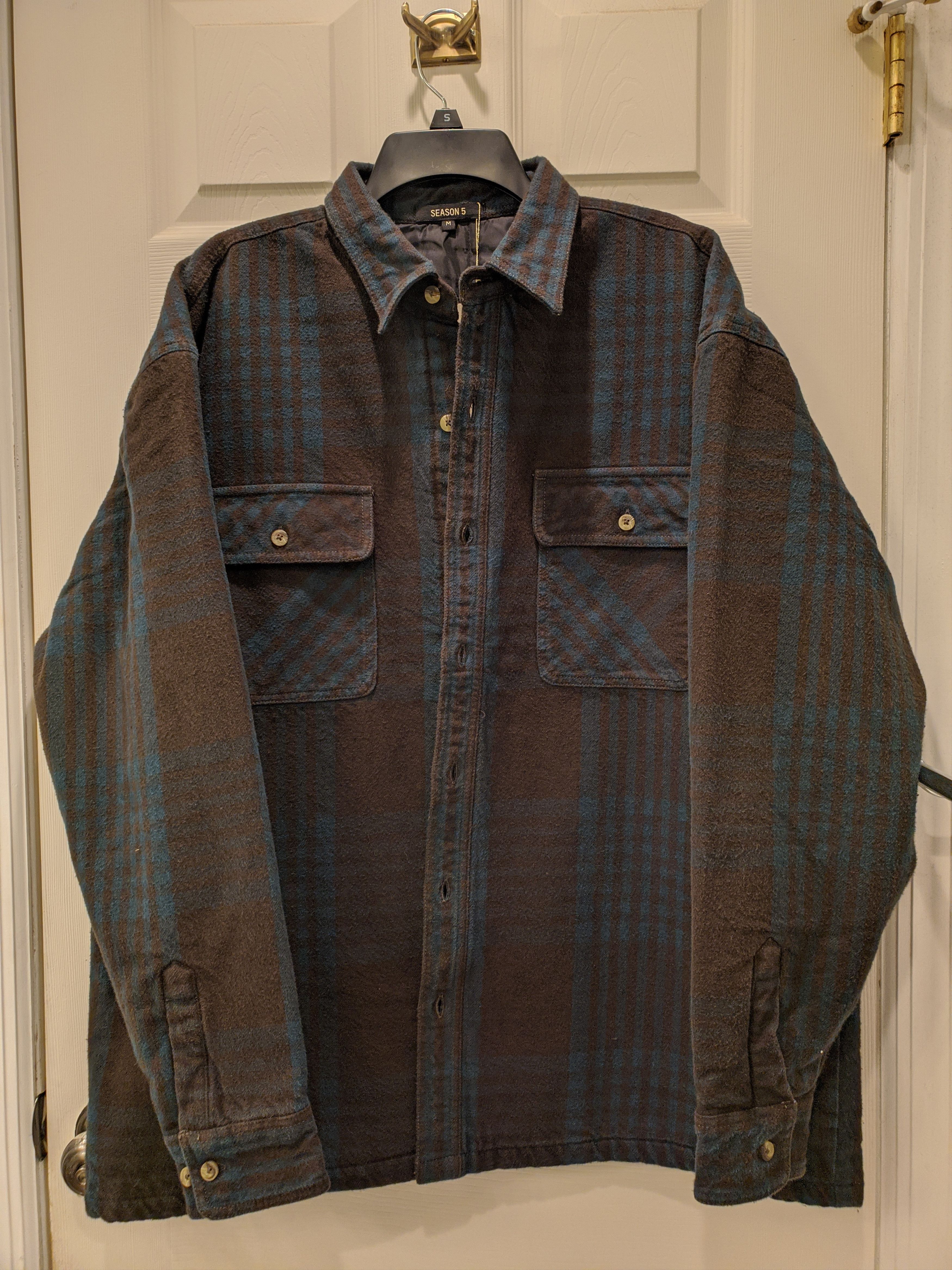 Yeezy Season Season 5 Combo 6 oversized flannel jacket | Grailed