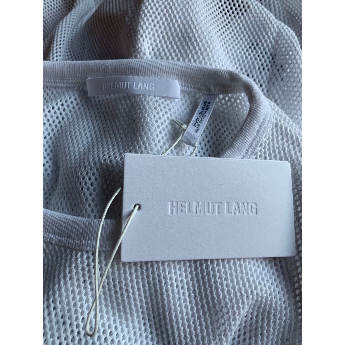 Helmut Lang HELMUT LANG LOGO MESH TOP Size US S / EU 44-46 / 1 - 18 Thumbnail