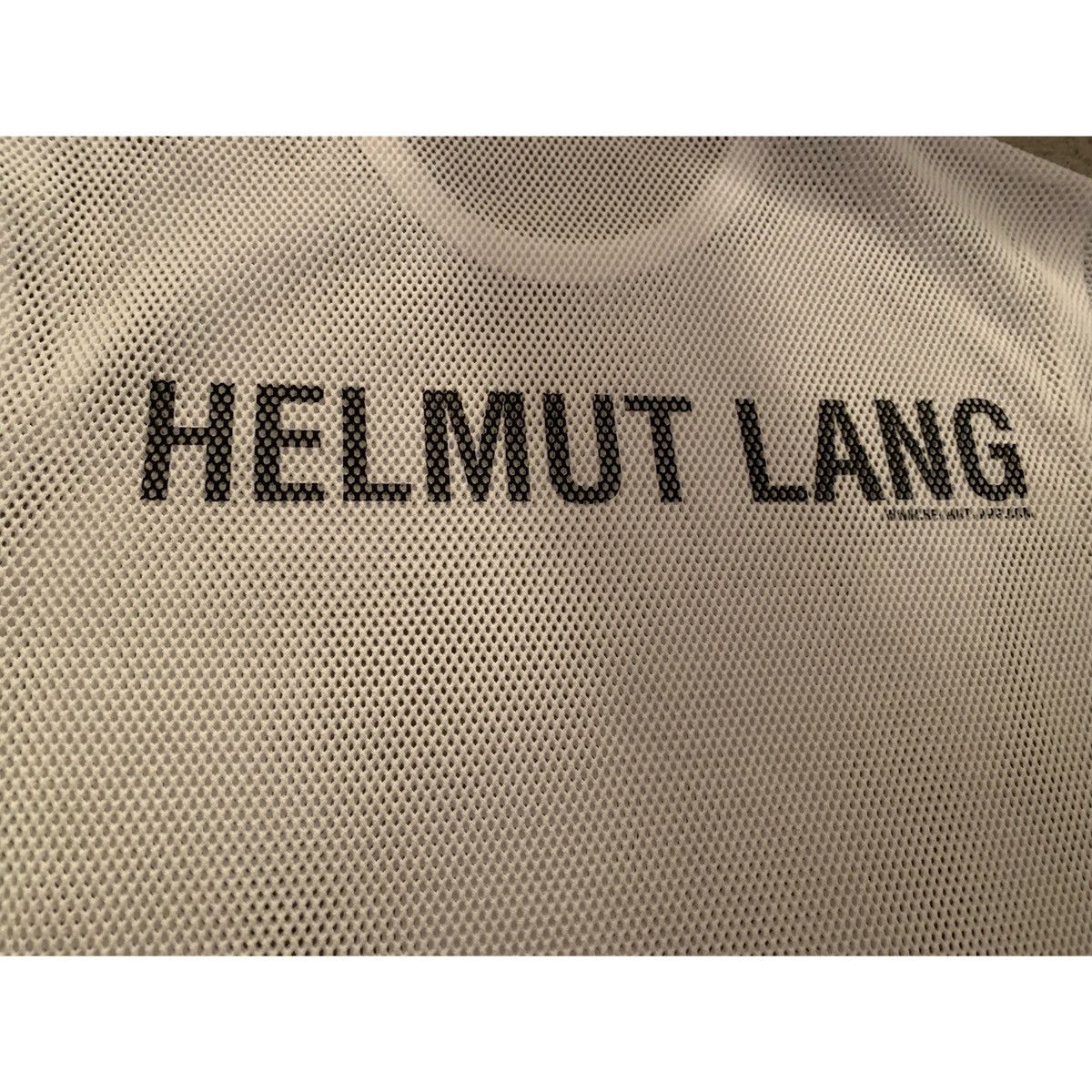 Helmut Lang HELMUT LANG LOGO MESH TOP Size US S / EU 44-46 / 1 - 2 Thumbnail