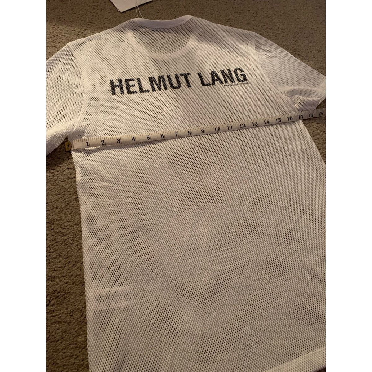 Helmut Lang HELMUT LANG LOGO MESH TOP Size US S / EU 44-46 / 1 - 15 Thumbnail