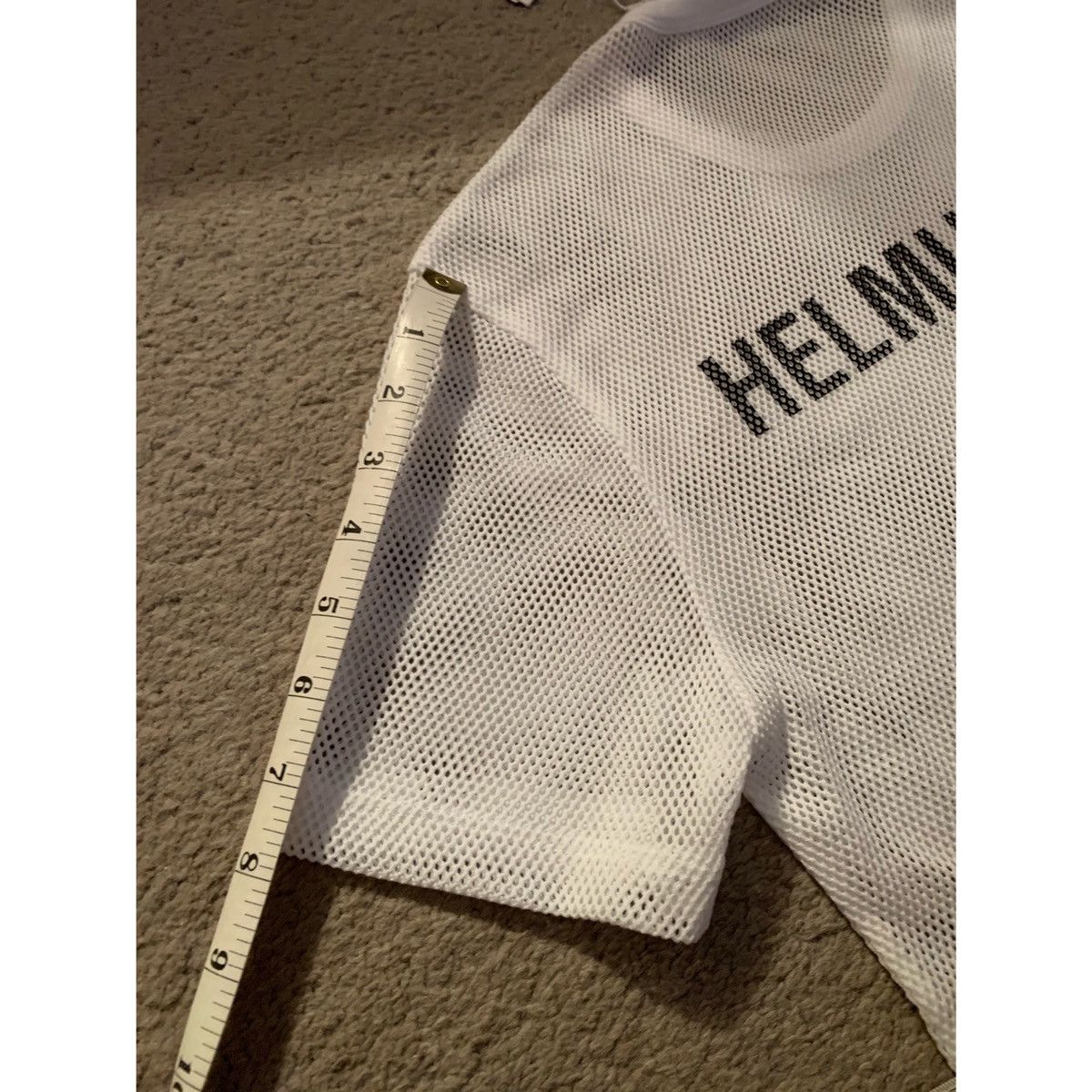 Helmut Lang HELMUT LANG LOGO MESH TOP Size US S / EU 44-46 / 1 - 16 Thumbnail