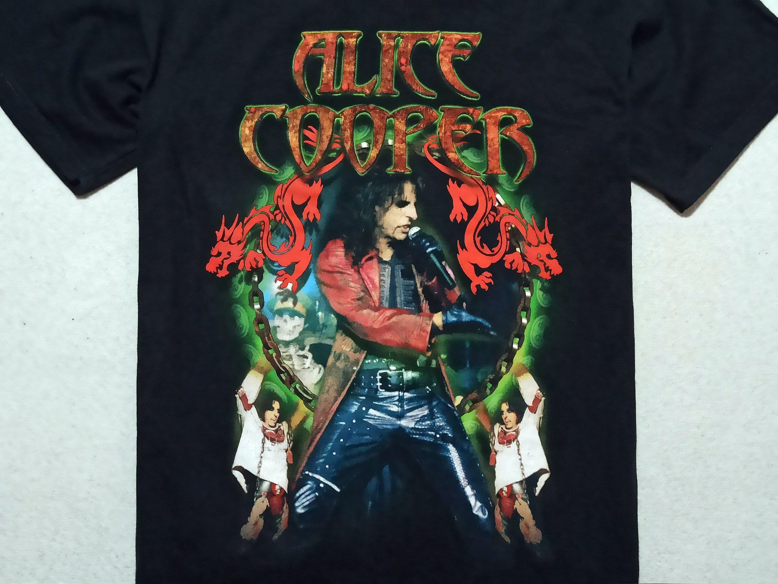 Band Tees × Vintage Alice Cooper European Tour 2002 T Shirt Size US L / EU 52-54 / 3 - 2 Thumbnail