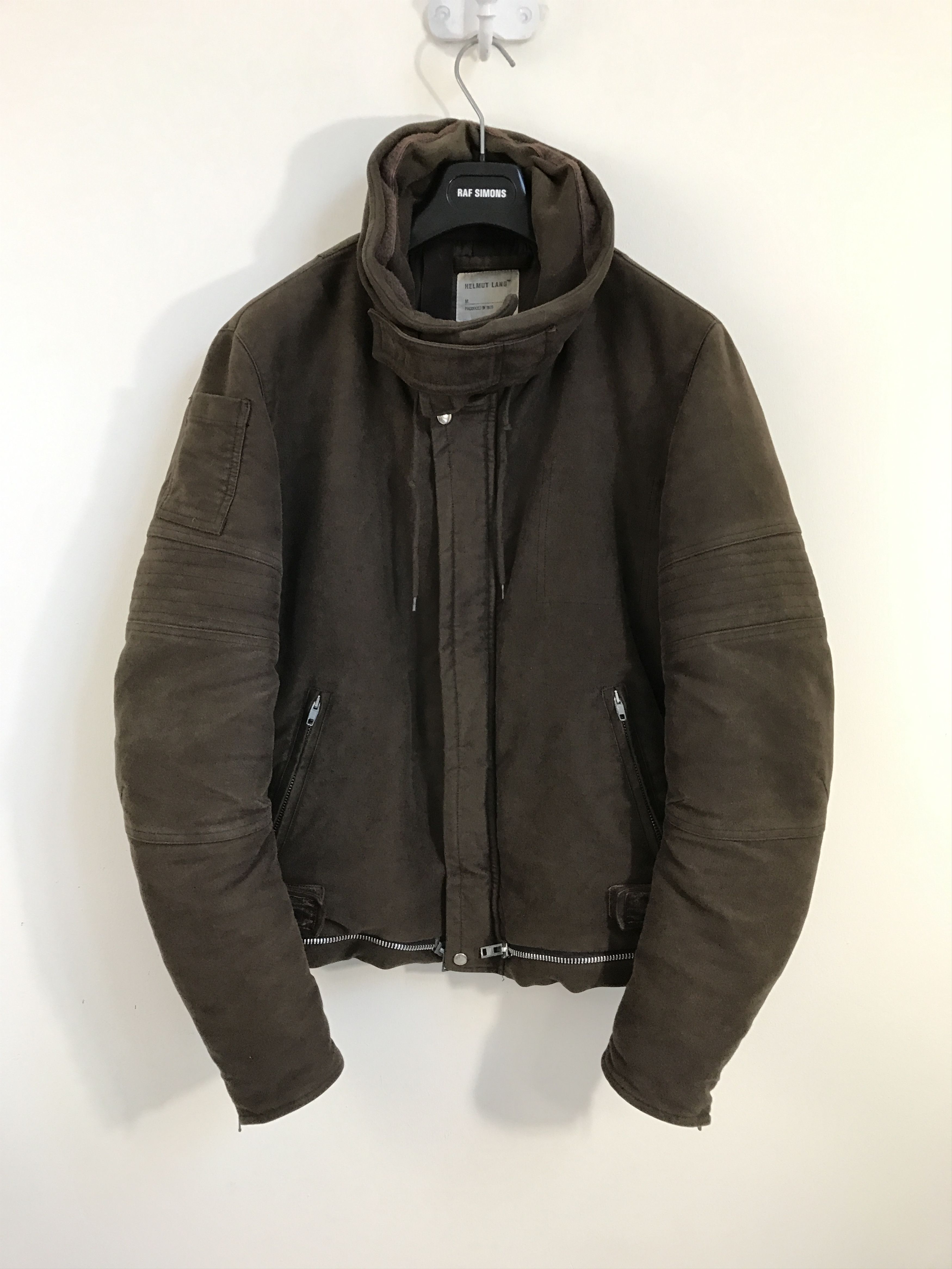 Helmut Lang MOLESKIN ASTRO BIKER JACKET SIZE 48 | Grailed