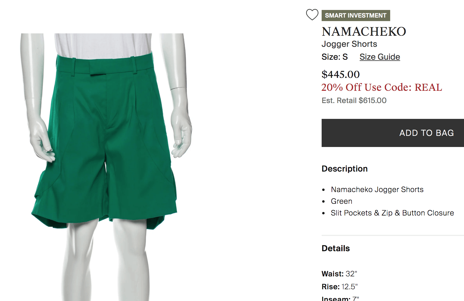 Namacheko Namacheko Muuyaw Shorts | Grailed