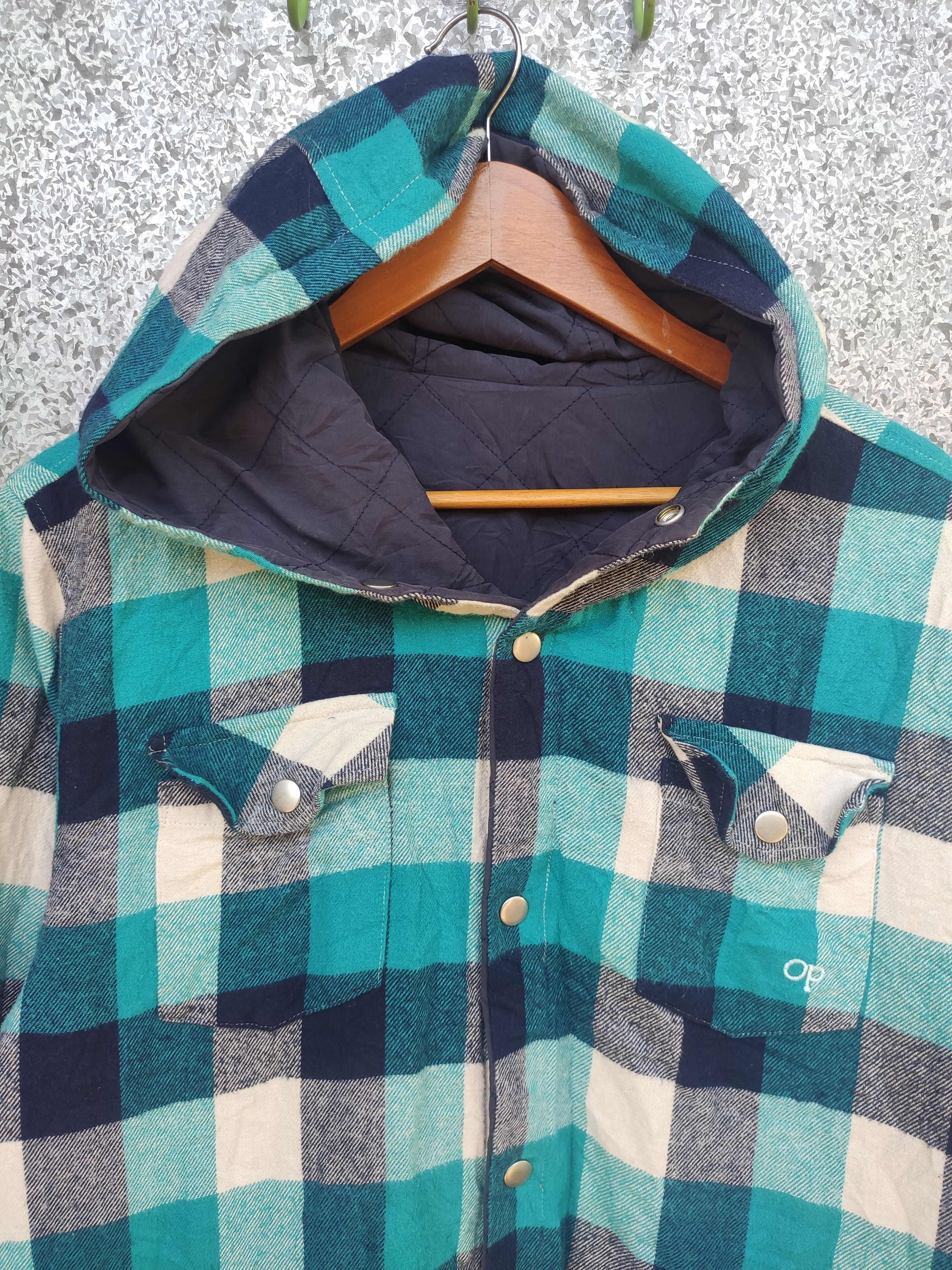 Flannel Vintage Ocean Pacific jacket flannel reversible Hoodies Size US M / EU 48-50 / 2 - 1 Thumbnail