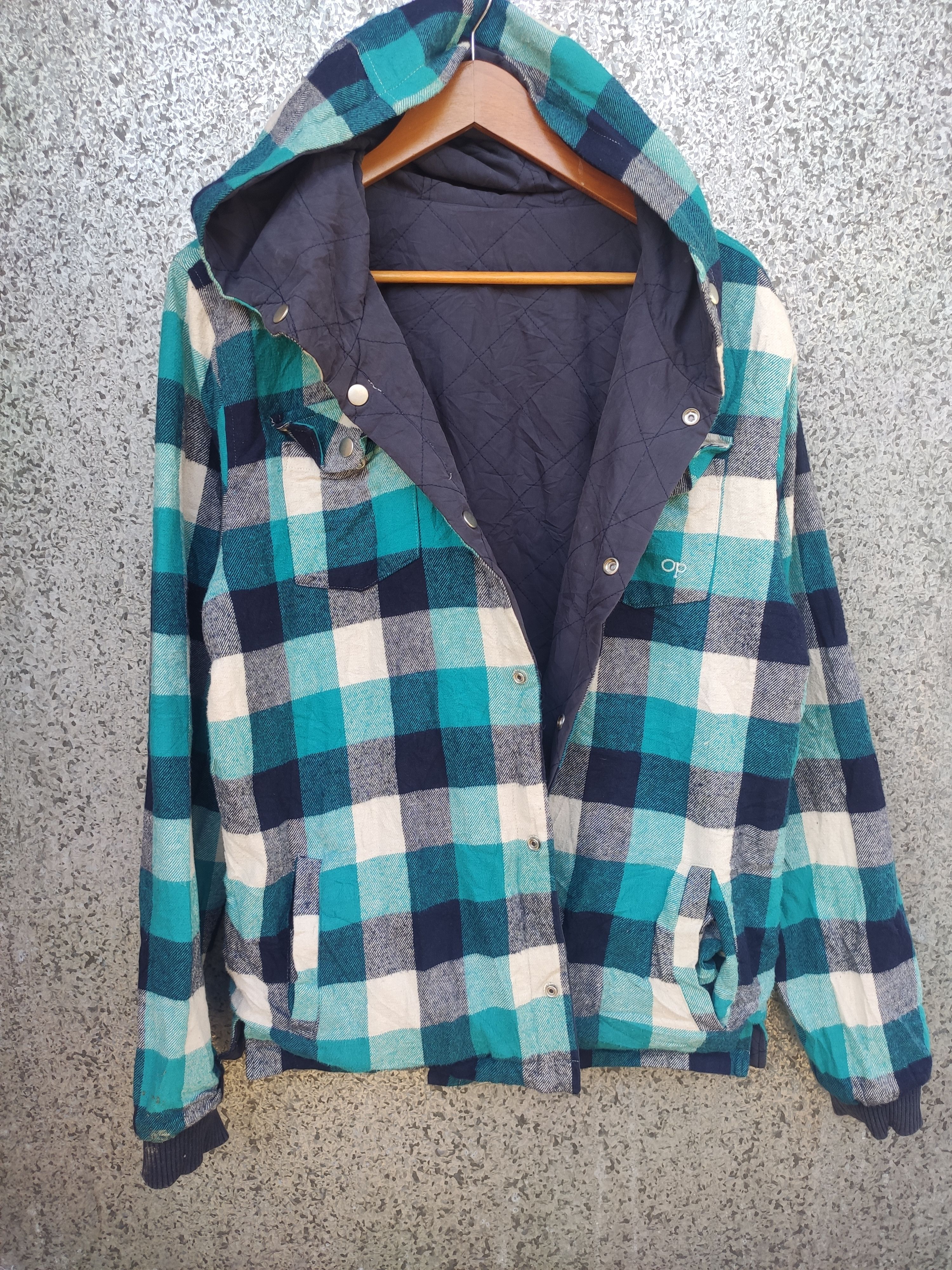 Flannel Vintage Ocean Pacific jacket flannel reversible Hoodies Size US M / EU 48-50 / 2 - 4 Thumbnail