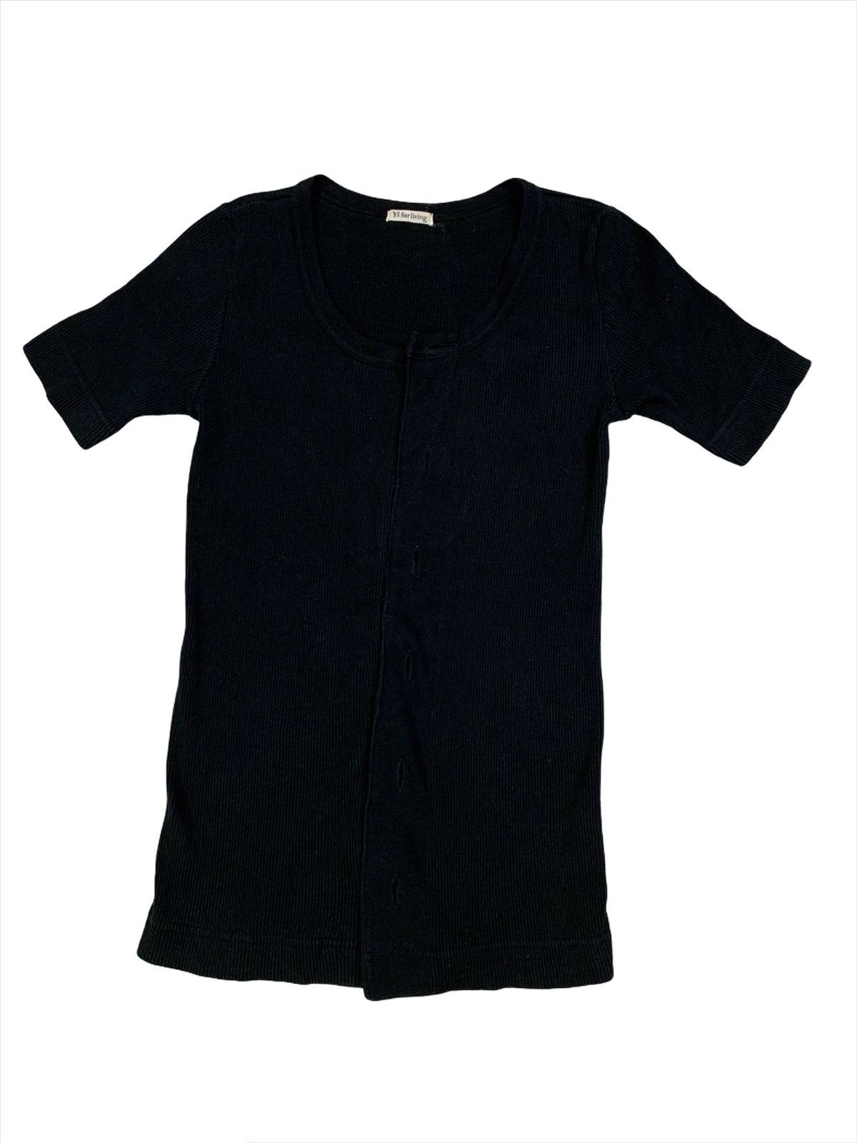 Y's × Yohji Yamamoto Vintage Y’s For Living Black Shirt Size US S / EU 44-46 / 1 - 2 Thumbnail