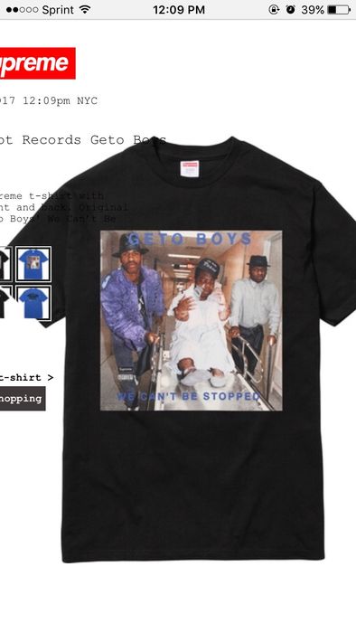 Supreme geto store boy shirt