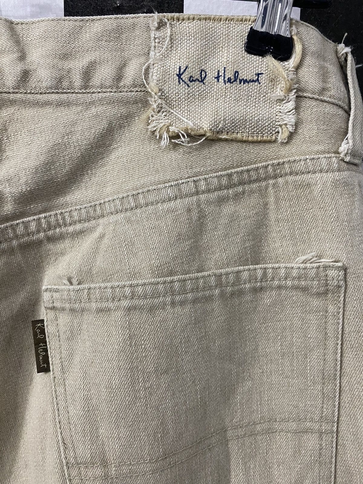 Japanese Brand Karl Helmut Rare Design Patchwork Denim Size US 31 - 8 Thumbnail