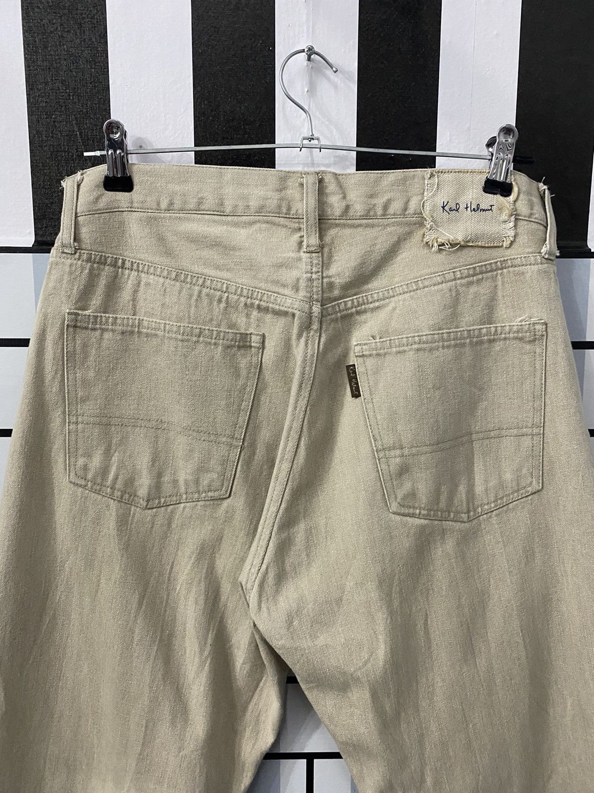 Japanese Brand Karl Helmut Rare Design Patchwork Denim Size US 31 - 9 Thumbnail