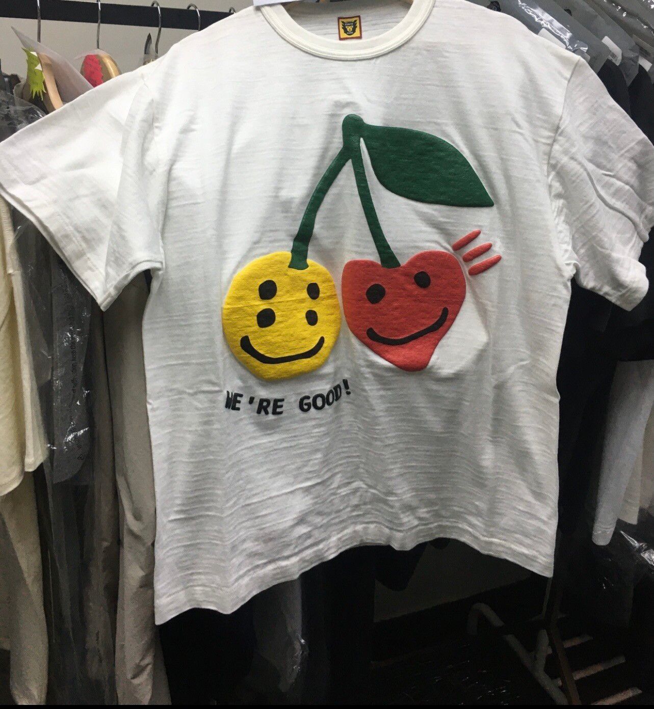 Human Made CPFM x Human Made We're Good! Cherry Tee XL (fits like L) |  Grailed