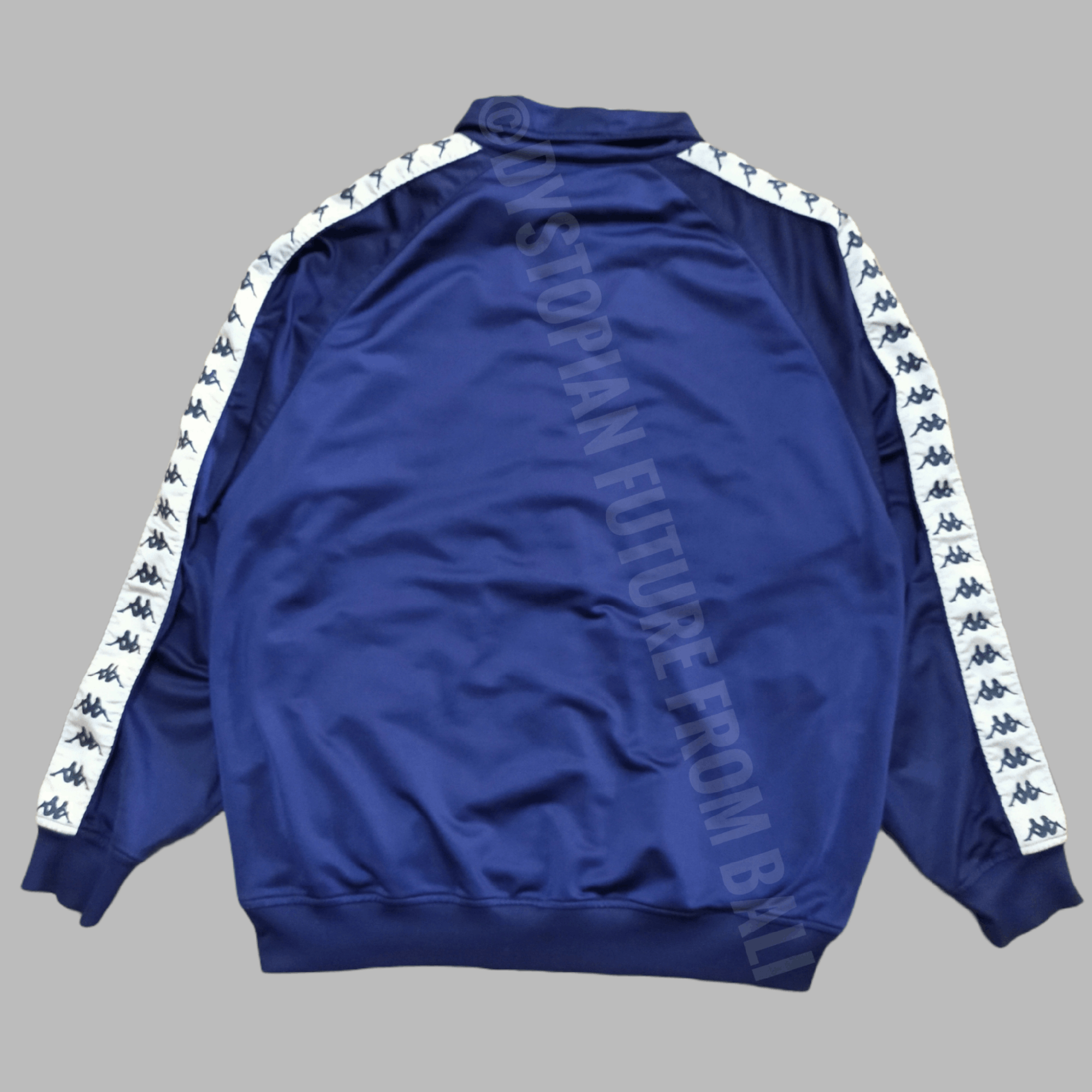 Kappa × Vintage Vintage Navy/White Side Taped Track Jacket Size US XL / EU 56 / 4 - 2 Thumbnail