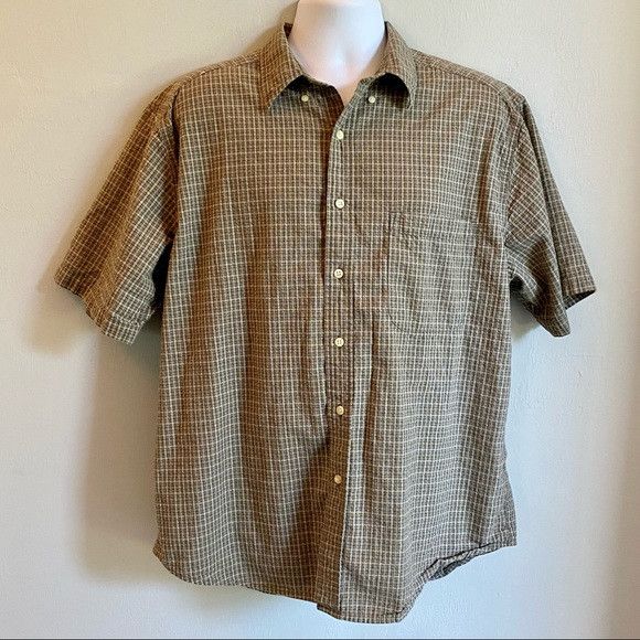 Eddie Bauer Eddie Bauer Short Sleeve Button Down Shirt Large | Grailed