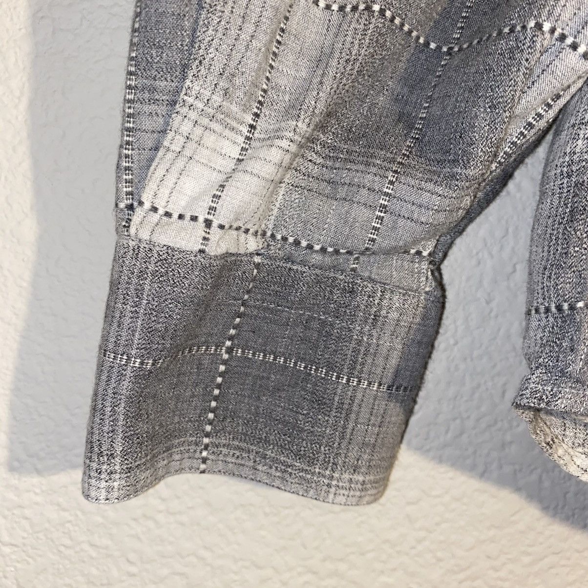 Other Reporter Button Up Grey Plaid Shirt Size US L / EU 52-54 / 3 - 2 Thumbnail
