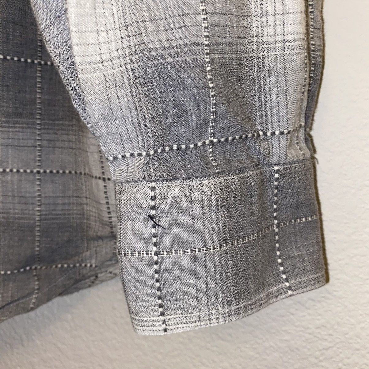 Other Reporter Button Up Grey Plaid Shirt Size US L / EU 52-54 / 3 - 3 Thumbnail