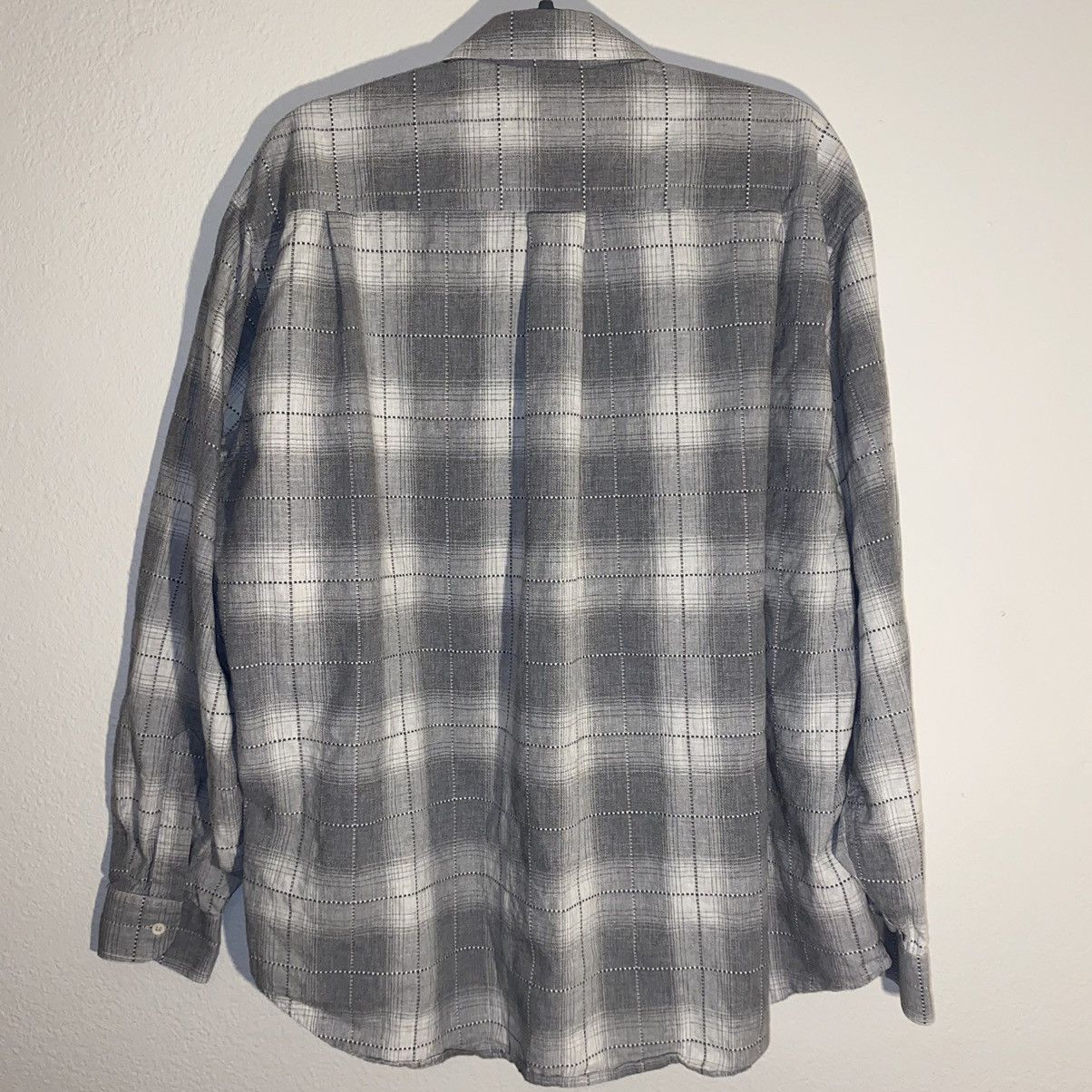 Other Reporter Button Up Grey Plaid Shirt Size US L / EU 52-54 / 3 - 4 Thumbnail