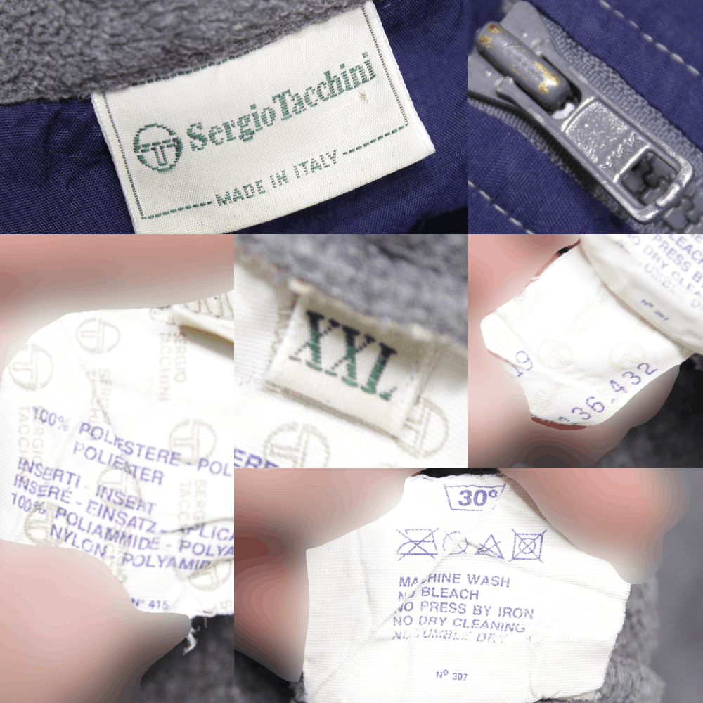 Sergio Tacchini 90S Embroidered Logo Fleece Jacket Vintage Size US XXL / EU 58 / 5 - 10 Thumbnail