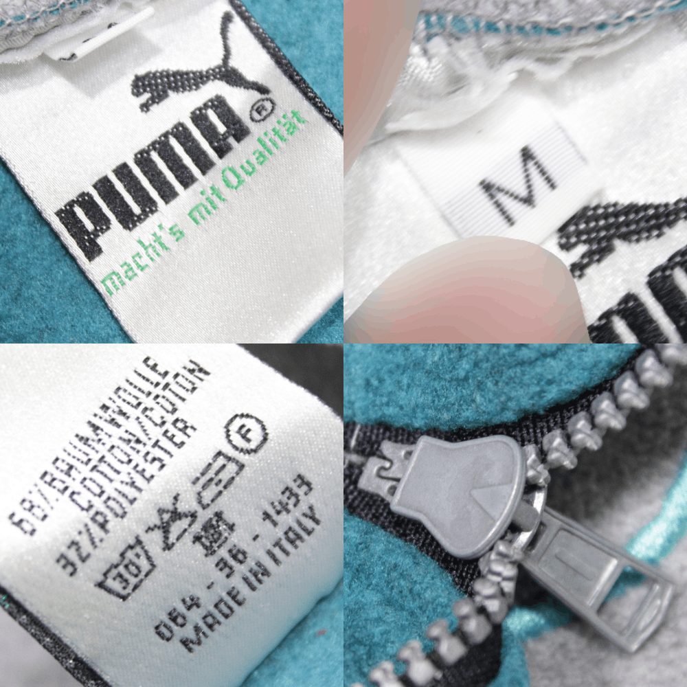 Puma 80S Embroidered Logo Baggy Fleece Vintage Made in Italy Size US M / EU 48-50 / 2 - 9 Thumbnail