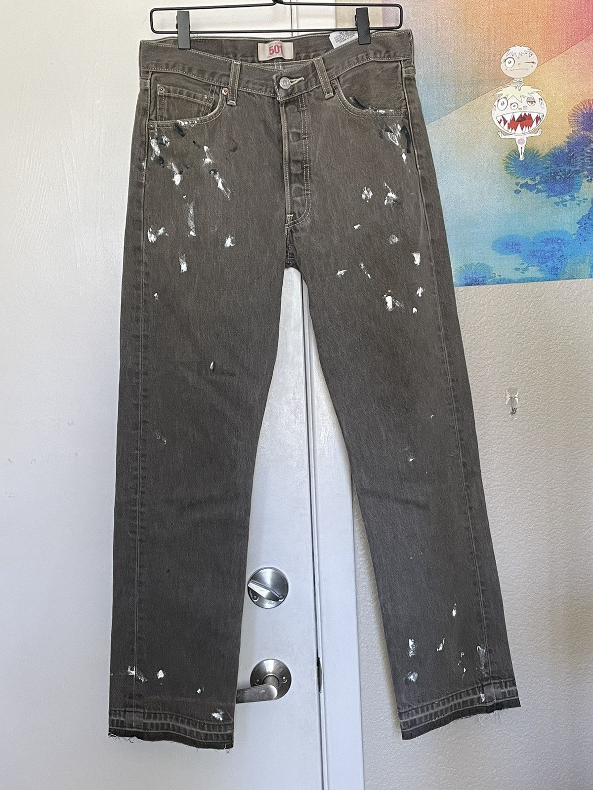 Levi's Vintage Released Hem 501’s Size US 30 / EU 46 - 1 Thumbnail