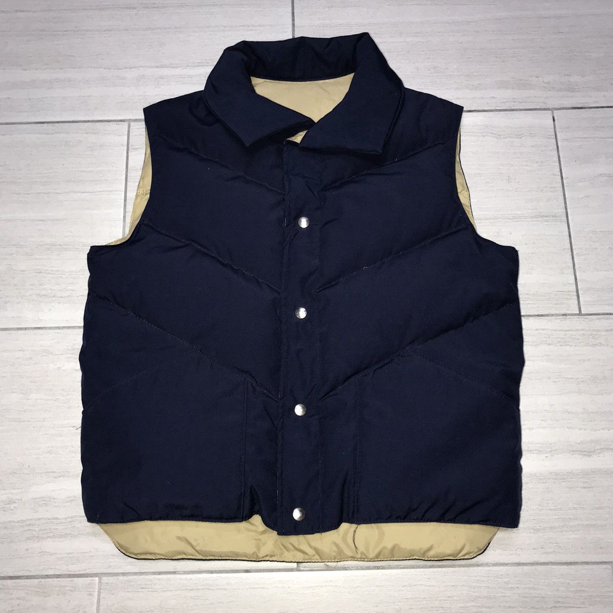 Vintage 80s Reversible Down Vest