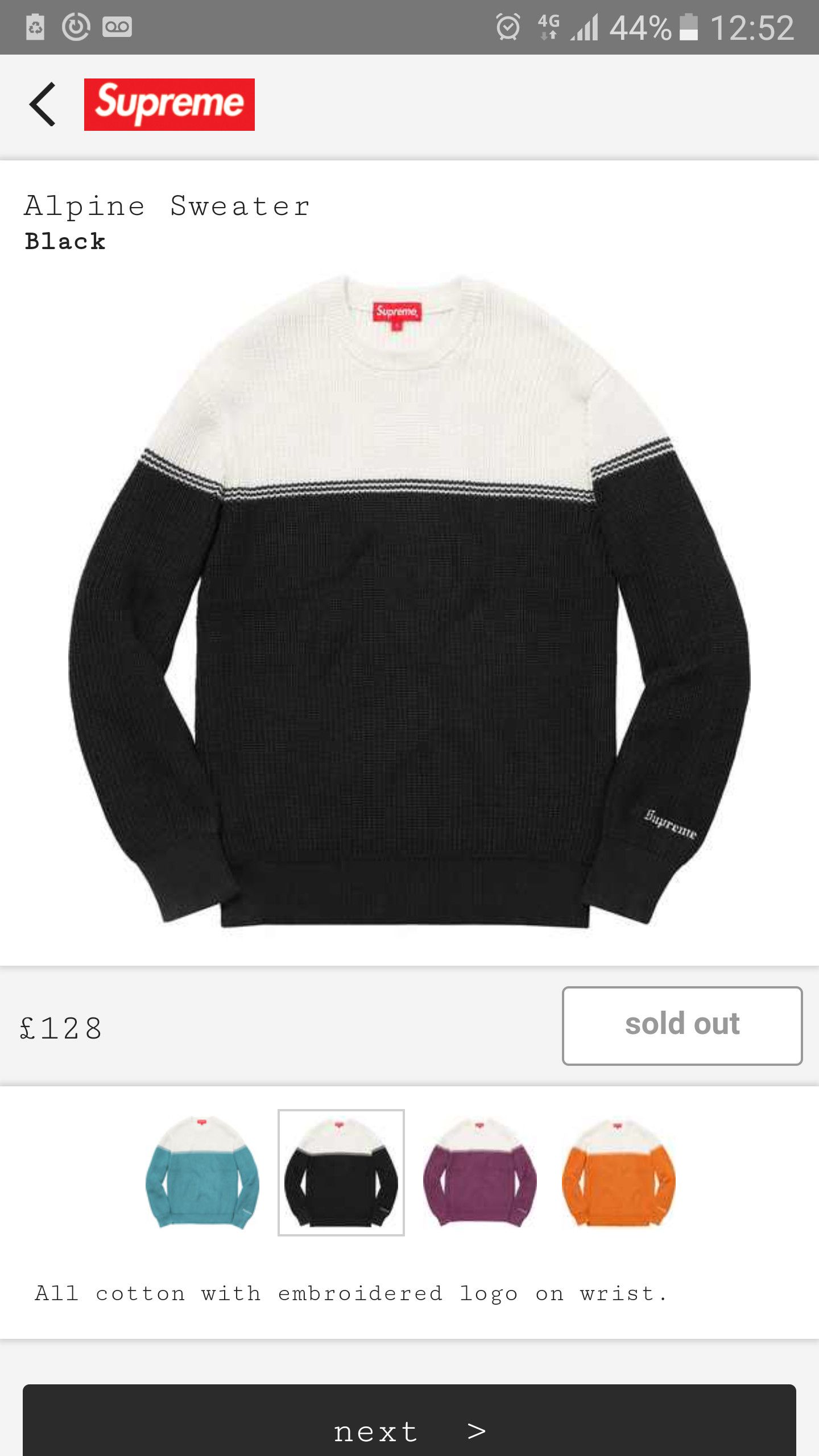 Supreme Supreme alpine sweater | Grailed