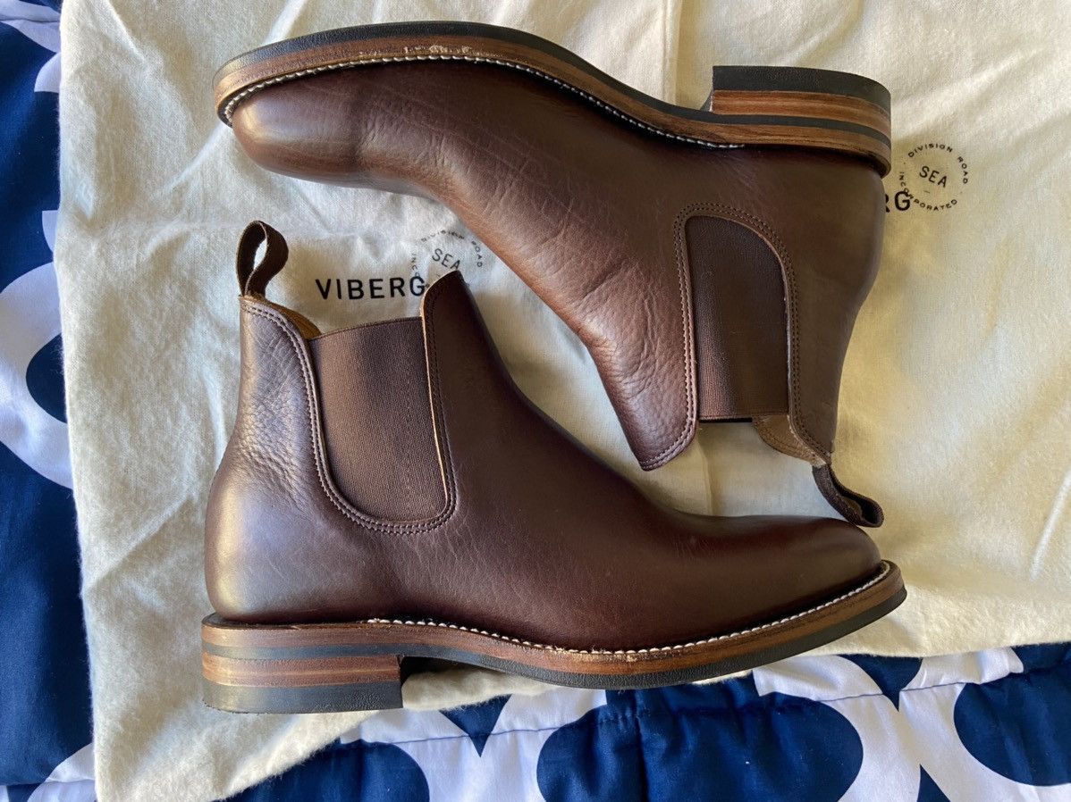 Viberg Viberg Chelsea Boot - Classic Brown Calf - 2050 Last 8 Size US 8 / EU 41 - 2 Thumbnail