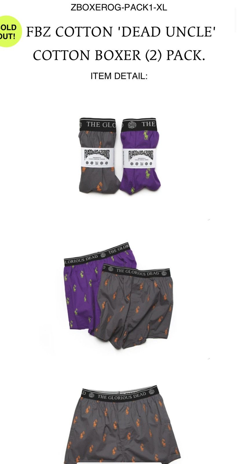 NOBOOOOODY DOES IT BETTTTTTTER 💀💀💀 Dead Xerox Boxer (2) Pack + Bliss  Print Boxer (2) Pack. FBZ LA FAMILIA 4:20PM EST ☀️ TheGloriousDead.com