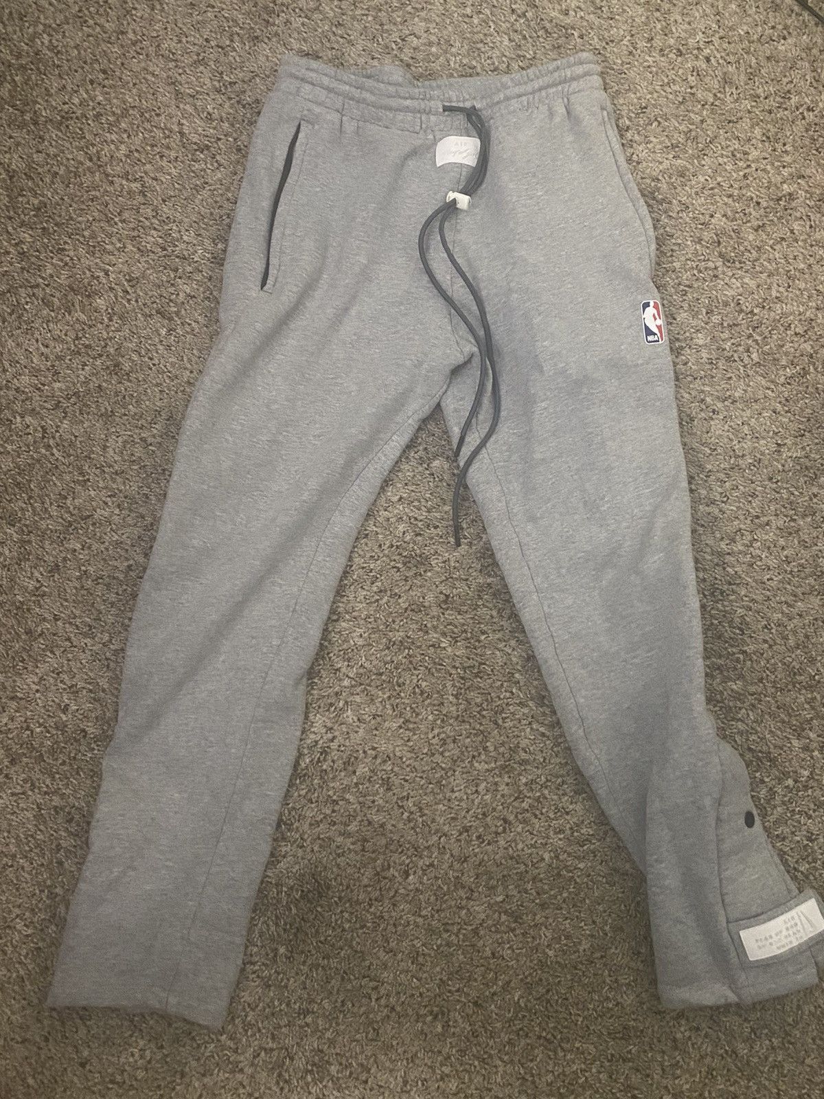 Fear of god x nike tear away pants dark grey heather sale