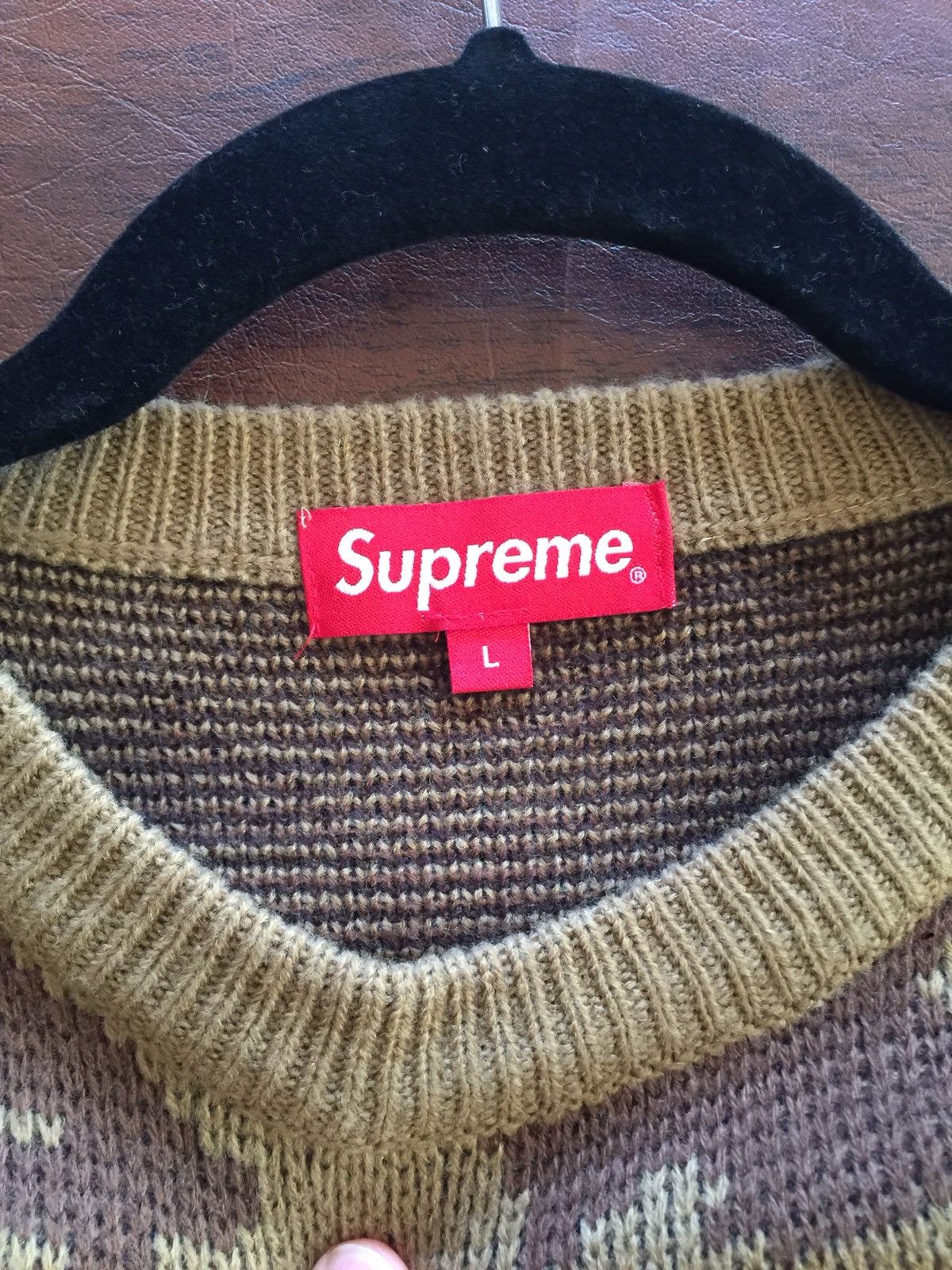 Supreme Supreme Camo Sweater Size US L / EU 52-54 / 3 - 2 Thumbnail