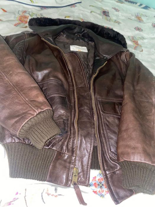 Vintage Lakeland vintage Leather jacket with fur | Grailed